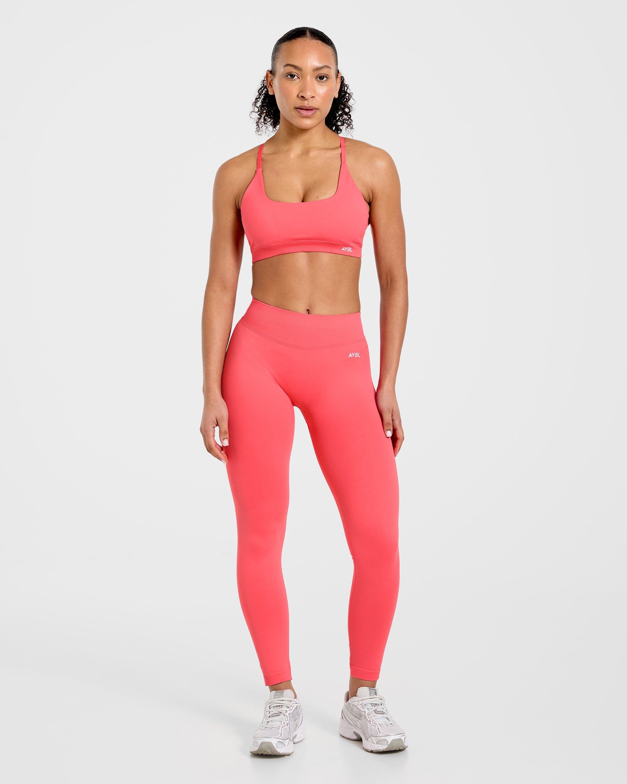 Enhance Seamless Sports Bra - Summer Coral