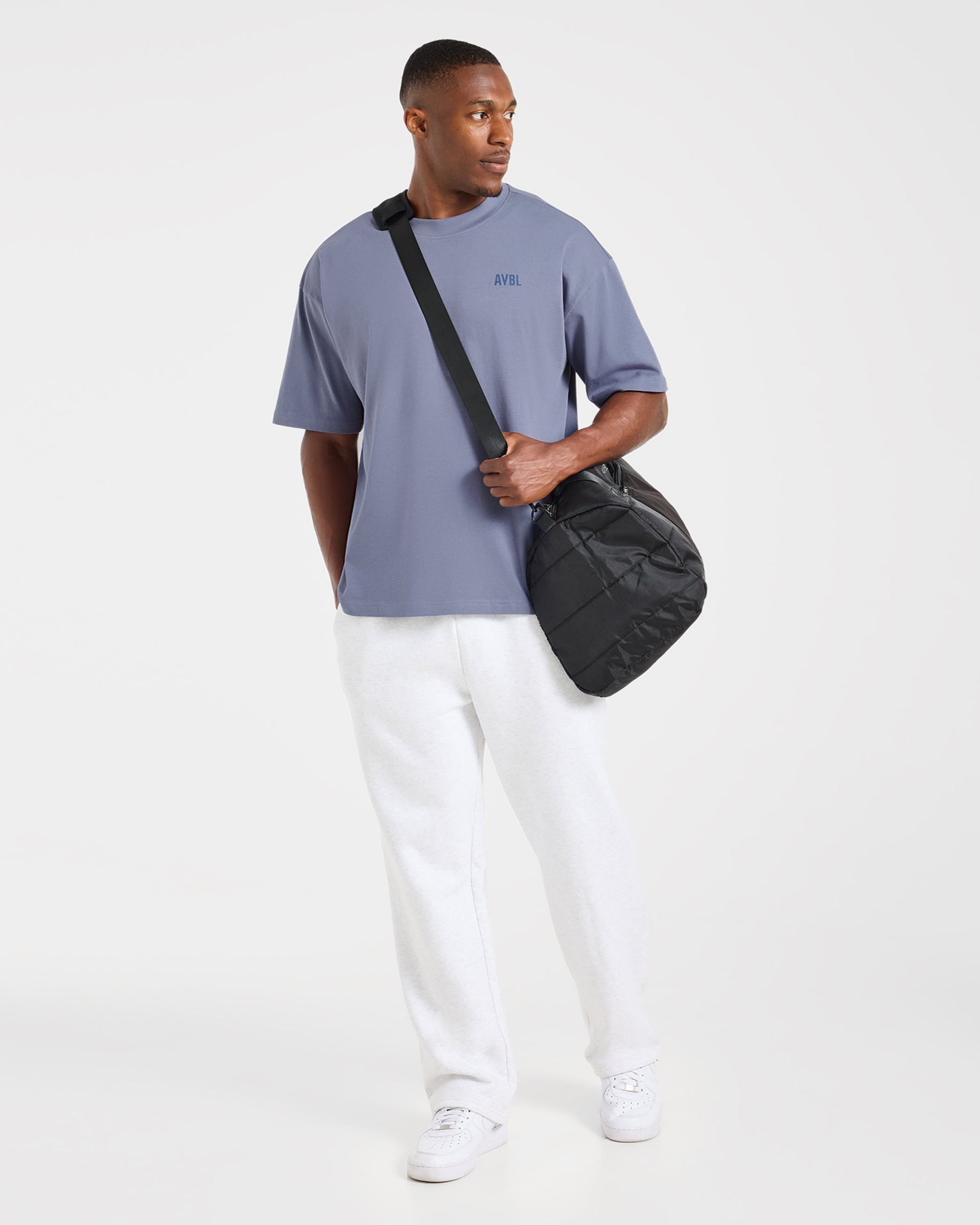 Script Collective Oversized T Shirt - Titanium Blue