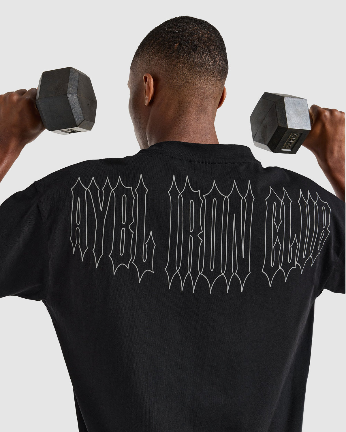 AYBL Iron Club Graphic Oversized T Shirt - Black