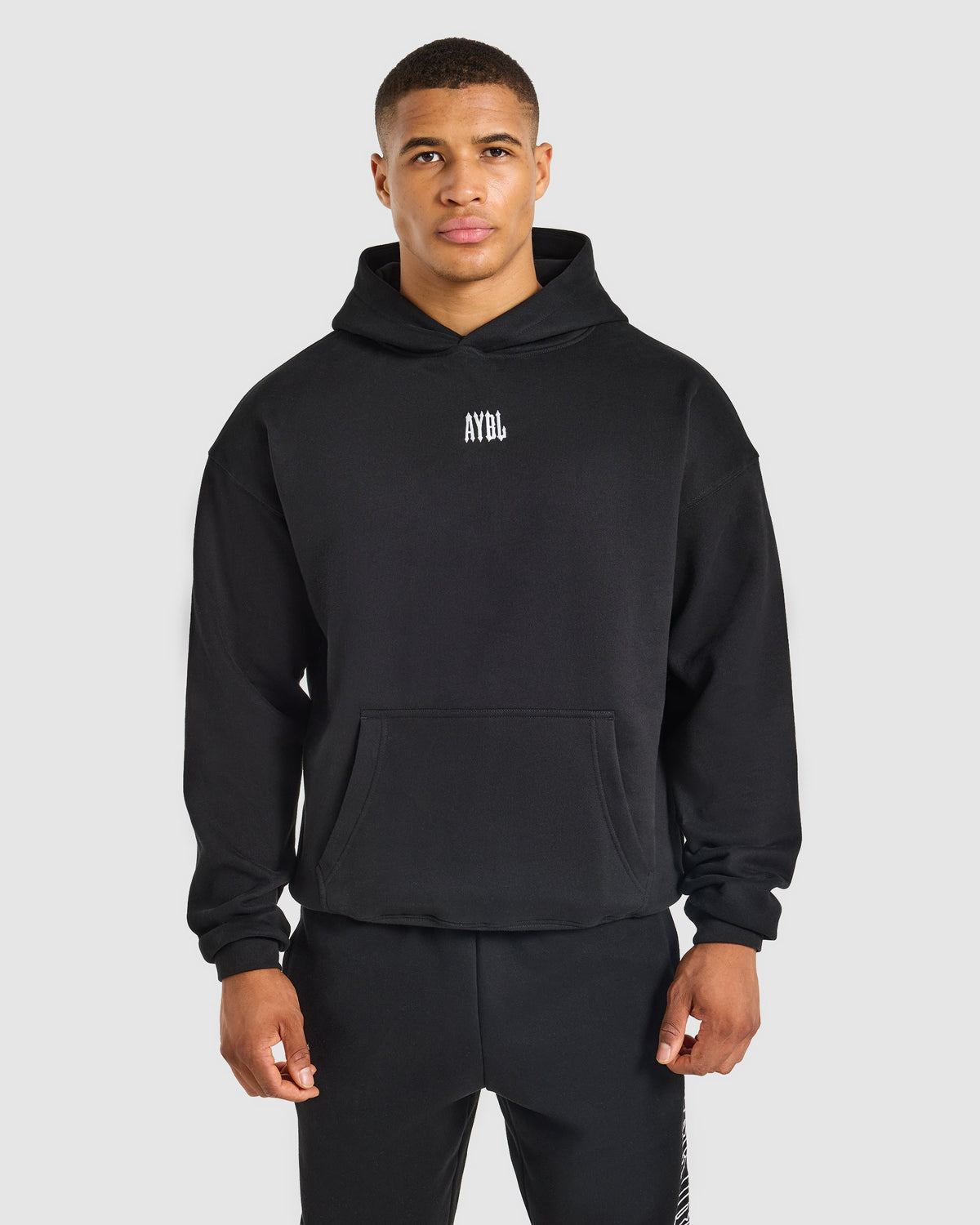 AYBL Iron Club Oversized Hoodie - Black