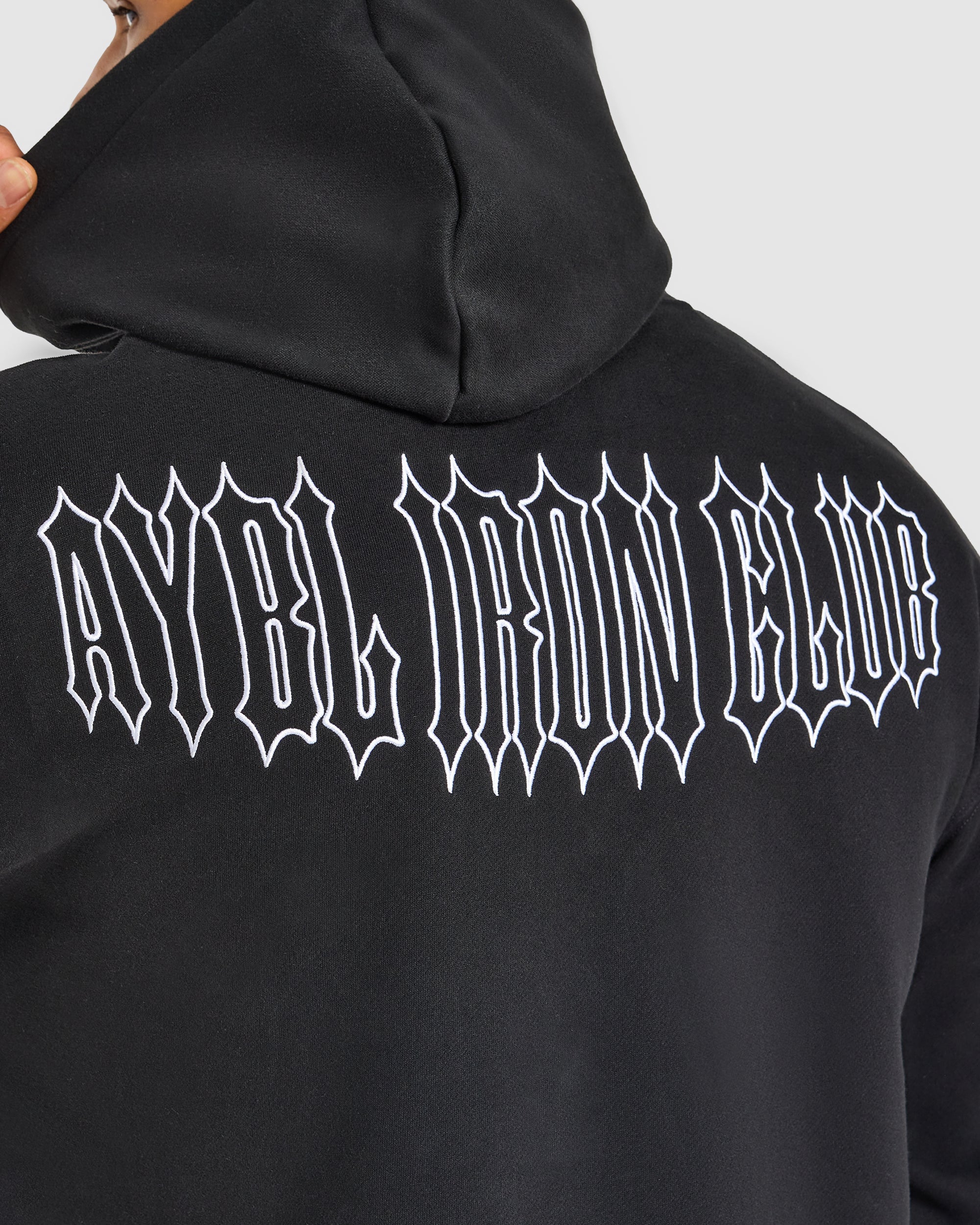 AYBL Iron Club Oversized Hoodie - Black