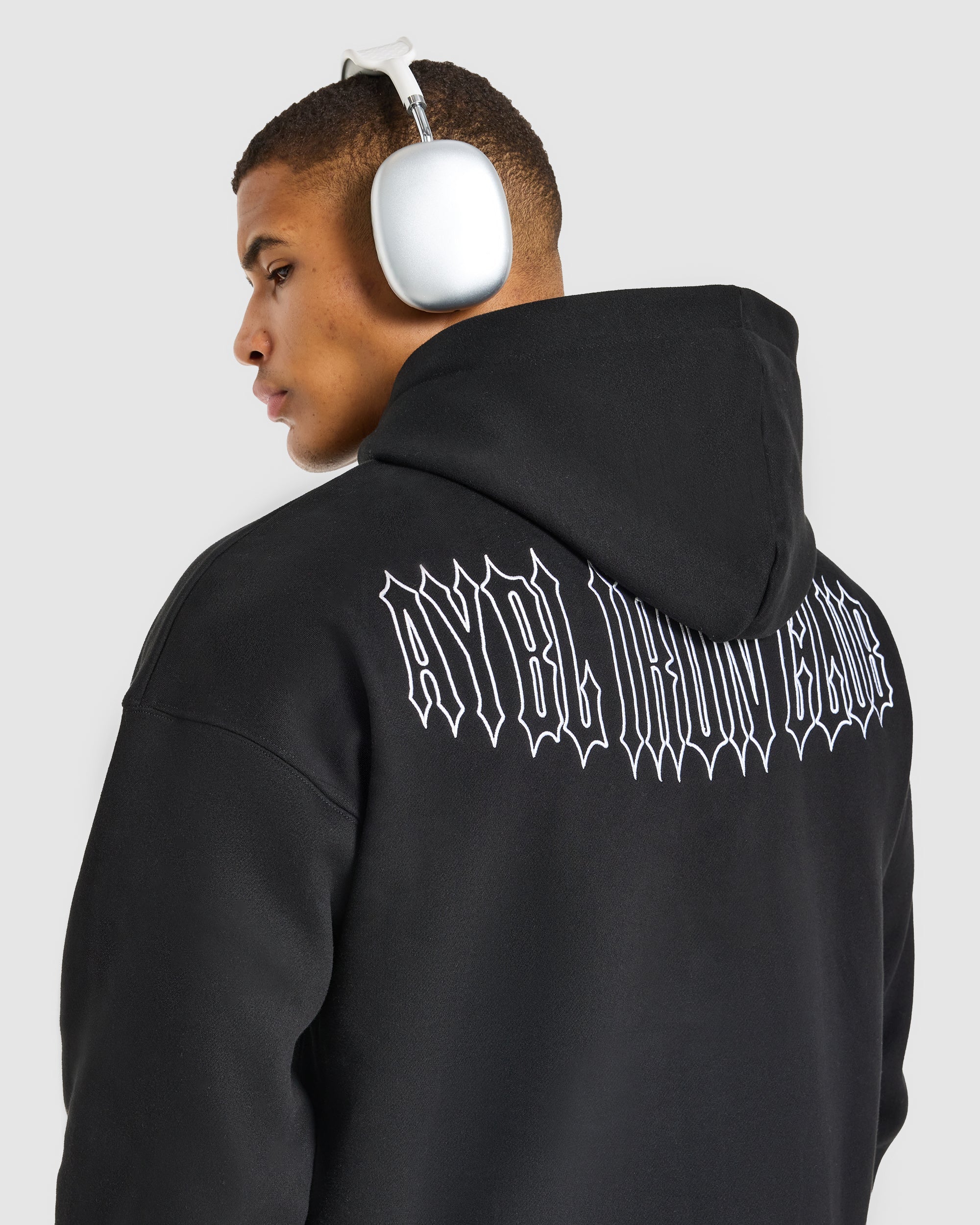 AYBL Iron Club Oversized Hoodie - Black