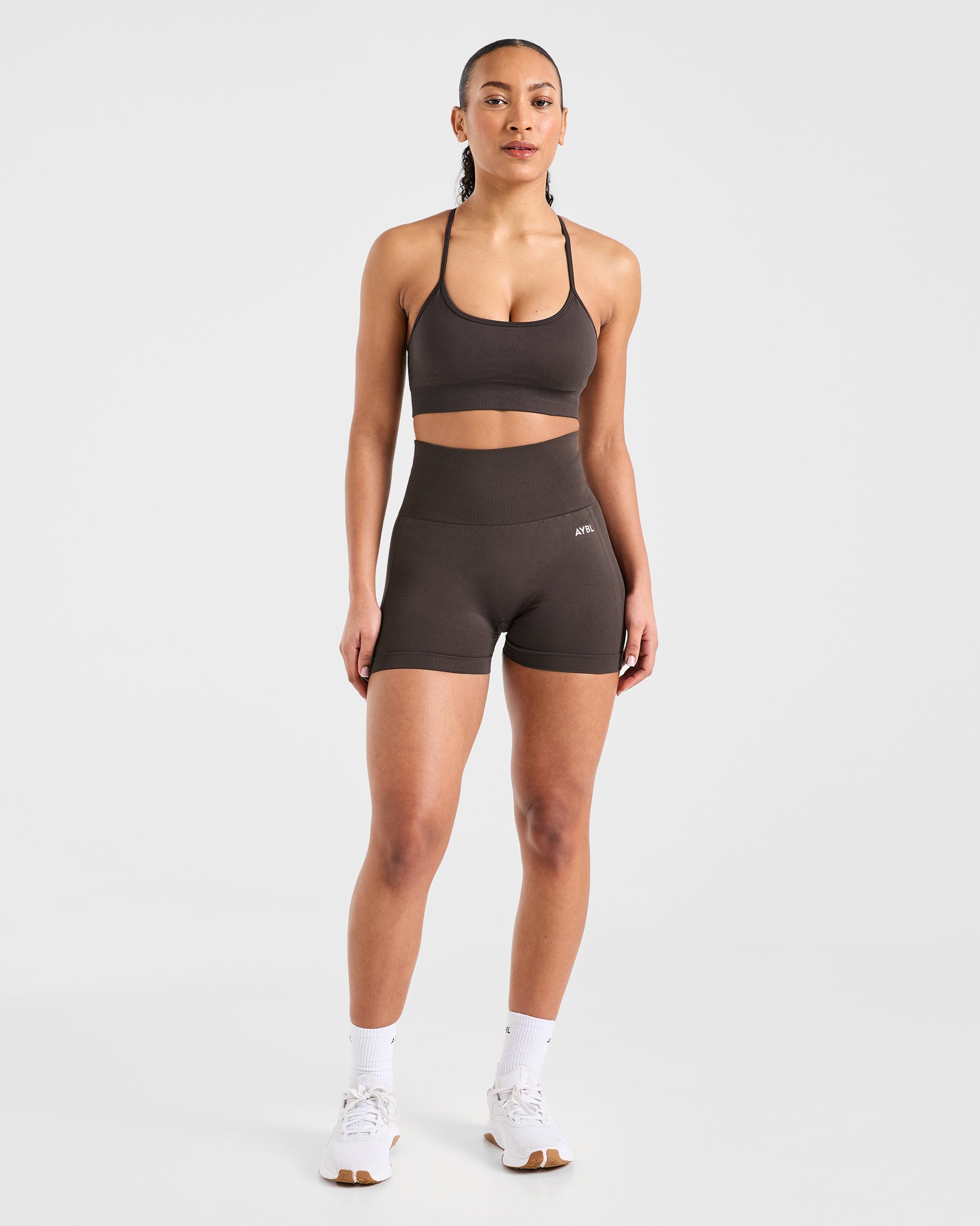 Empower Seamless Shorts - Cocoa Brown