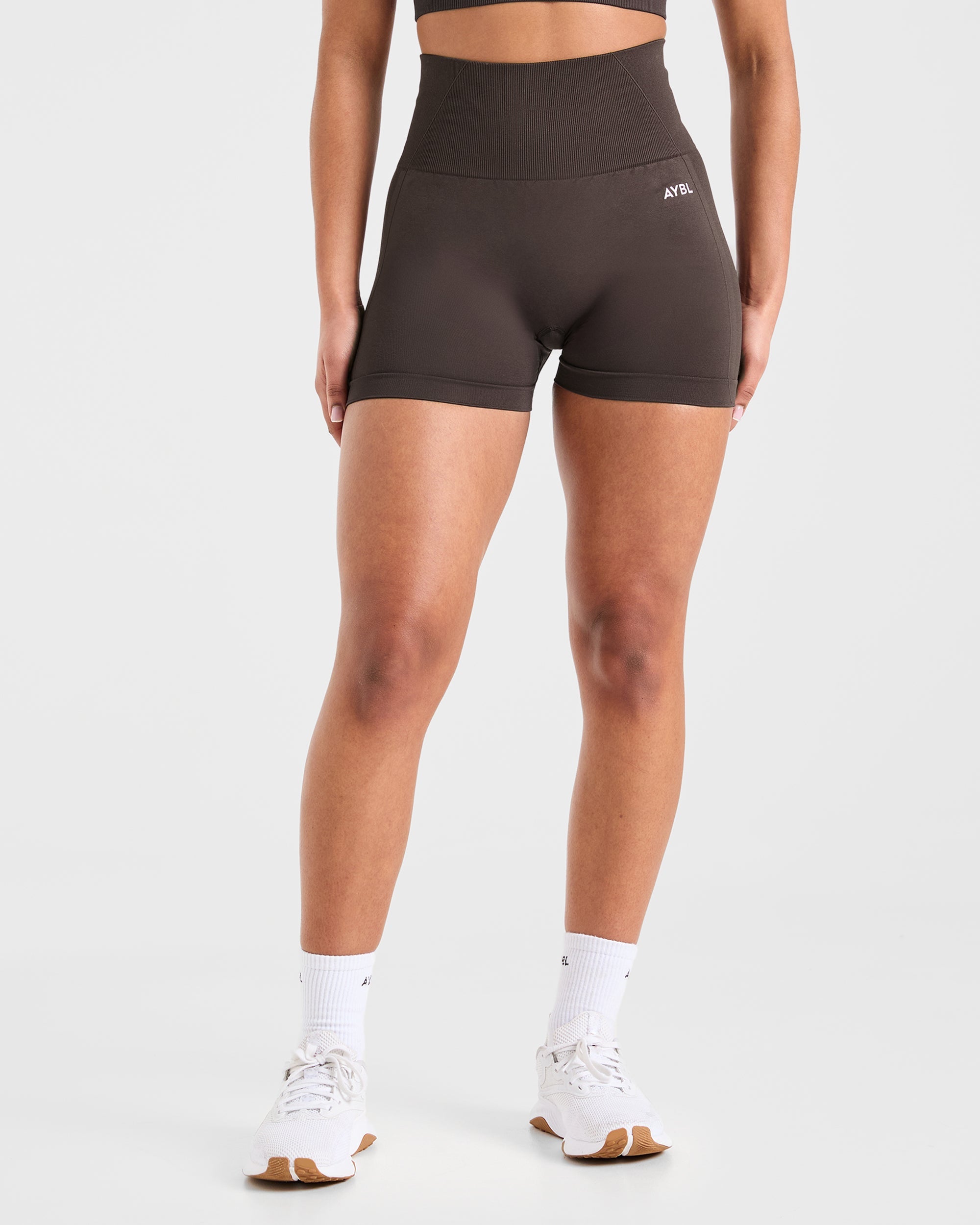 Empower Seamless Shorts - Cocoa Brown