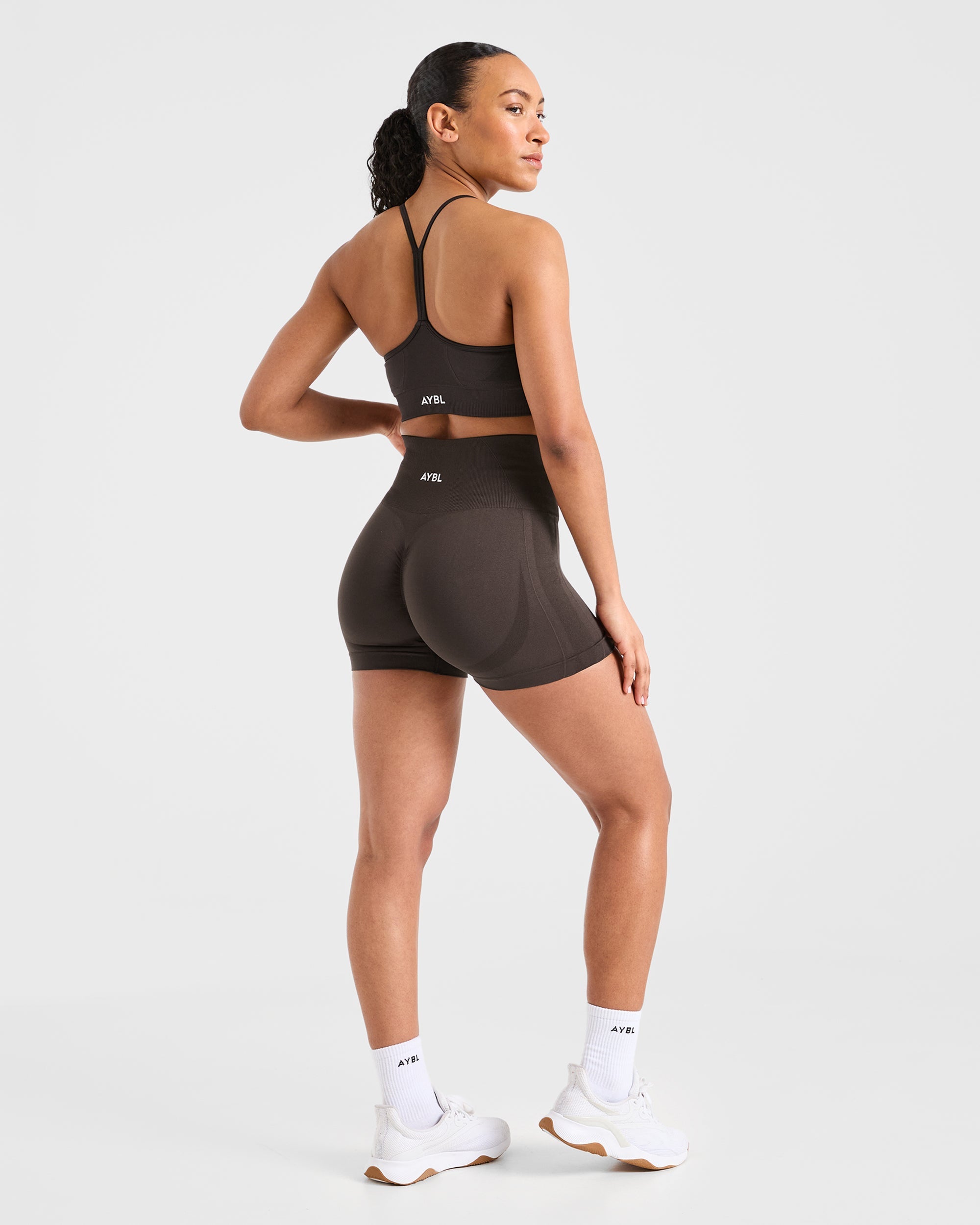 Empower Seamless Shorts - Cocoa Brown