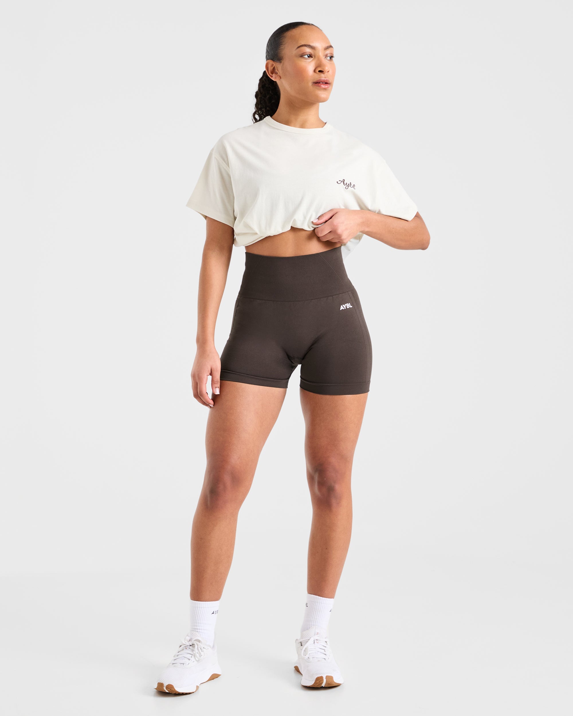 Empower Seamless Shorts - Cocoa Brown