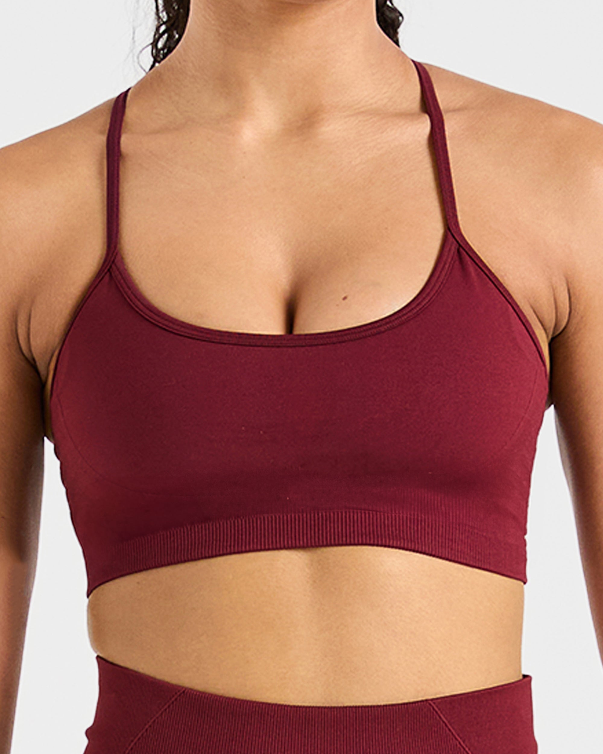 Empower Seamless Sports Bra - Red Wine