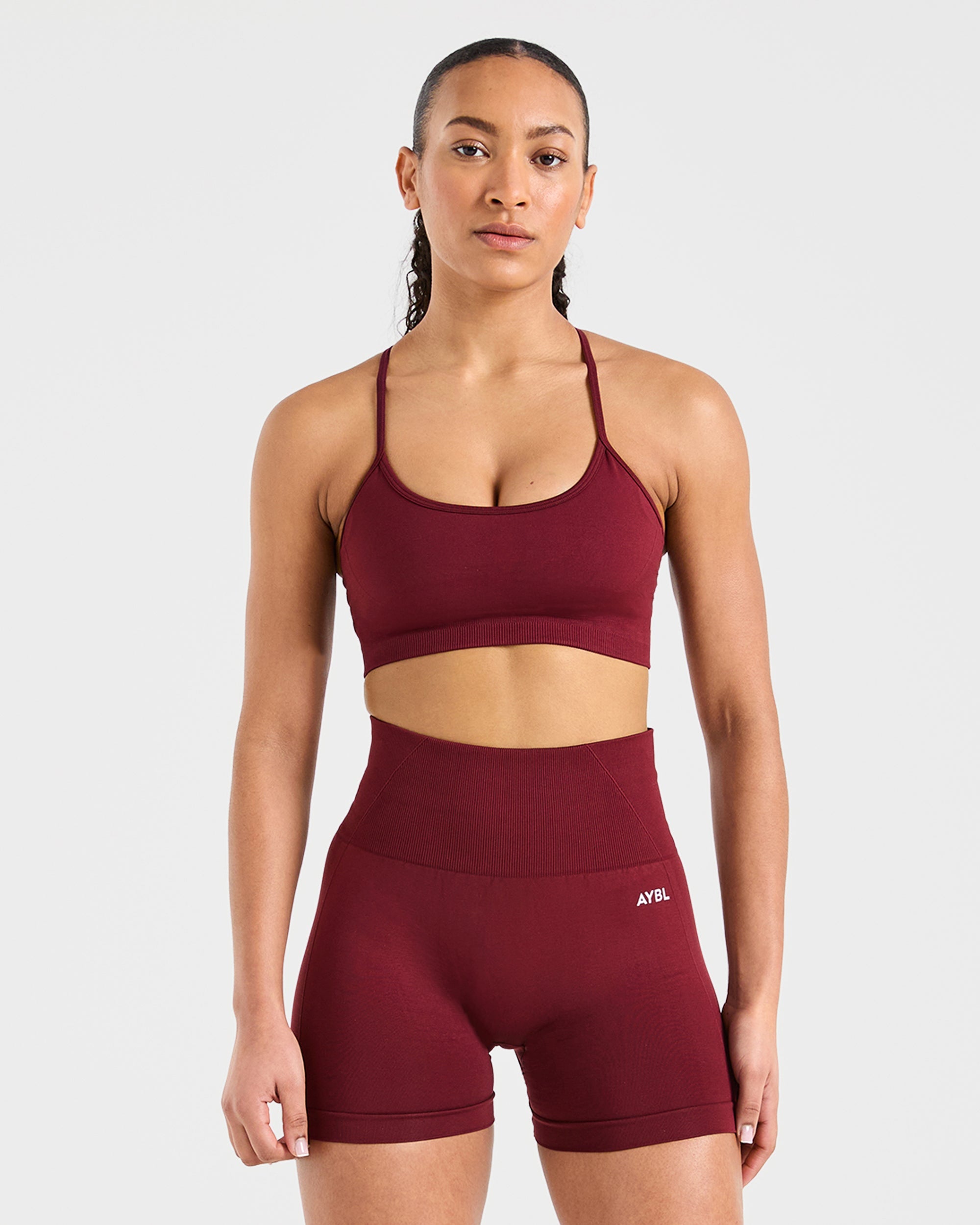 Empower Seamless Sports Bra - Red Wine