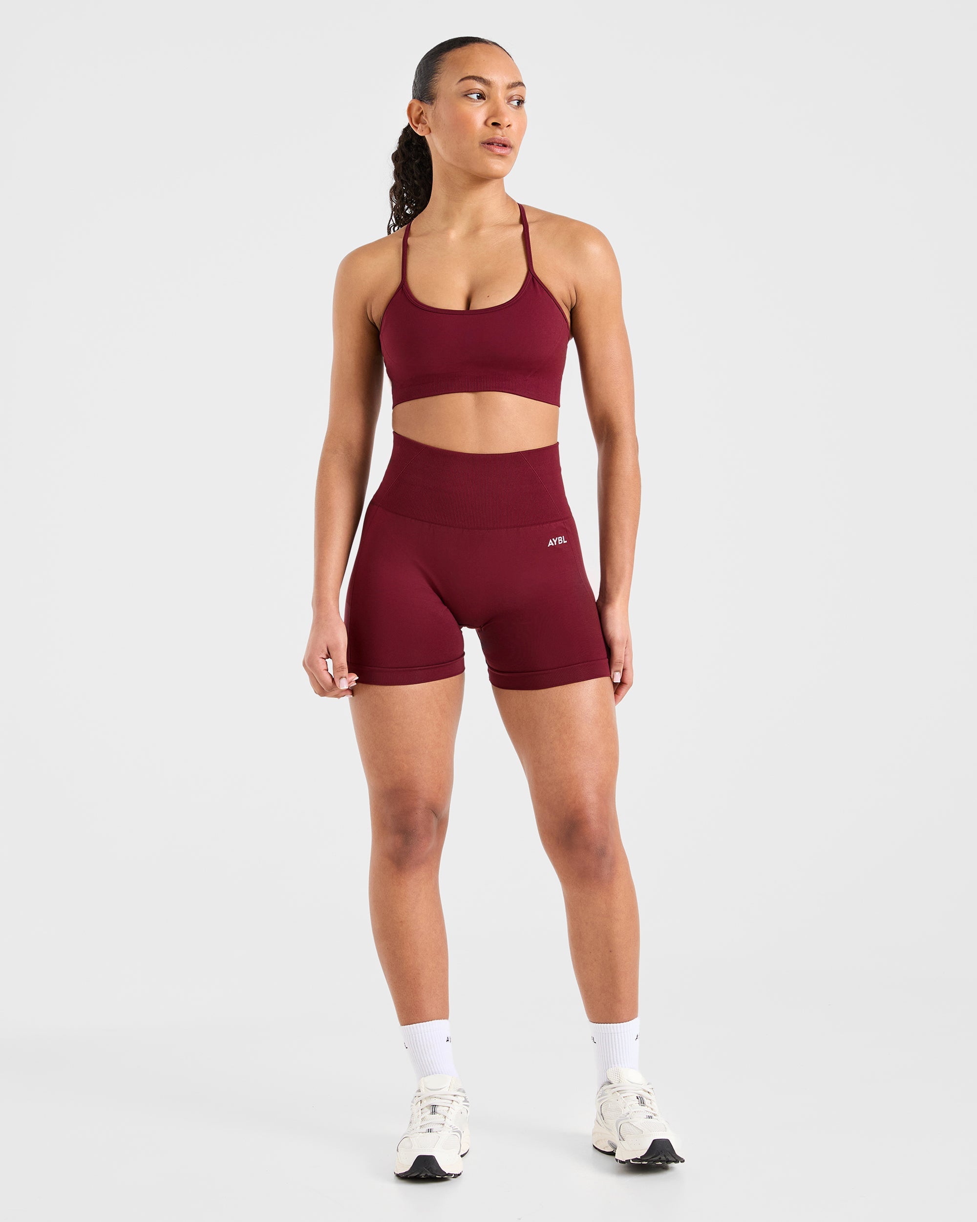 Empower Seamless Shorts - Red Wine