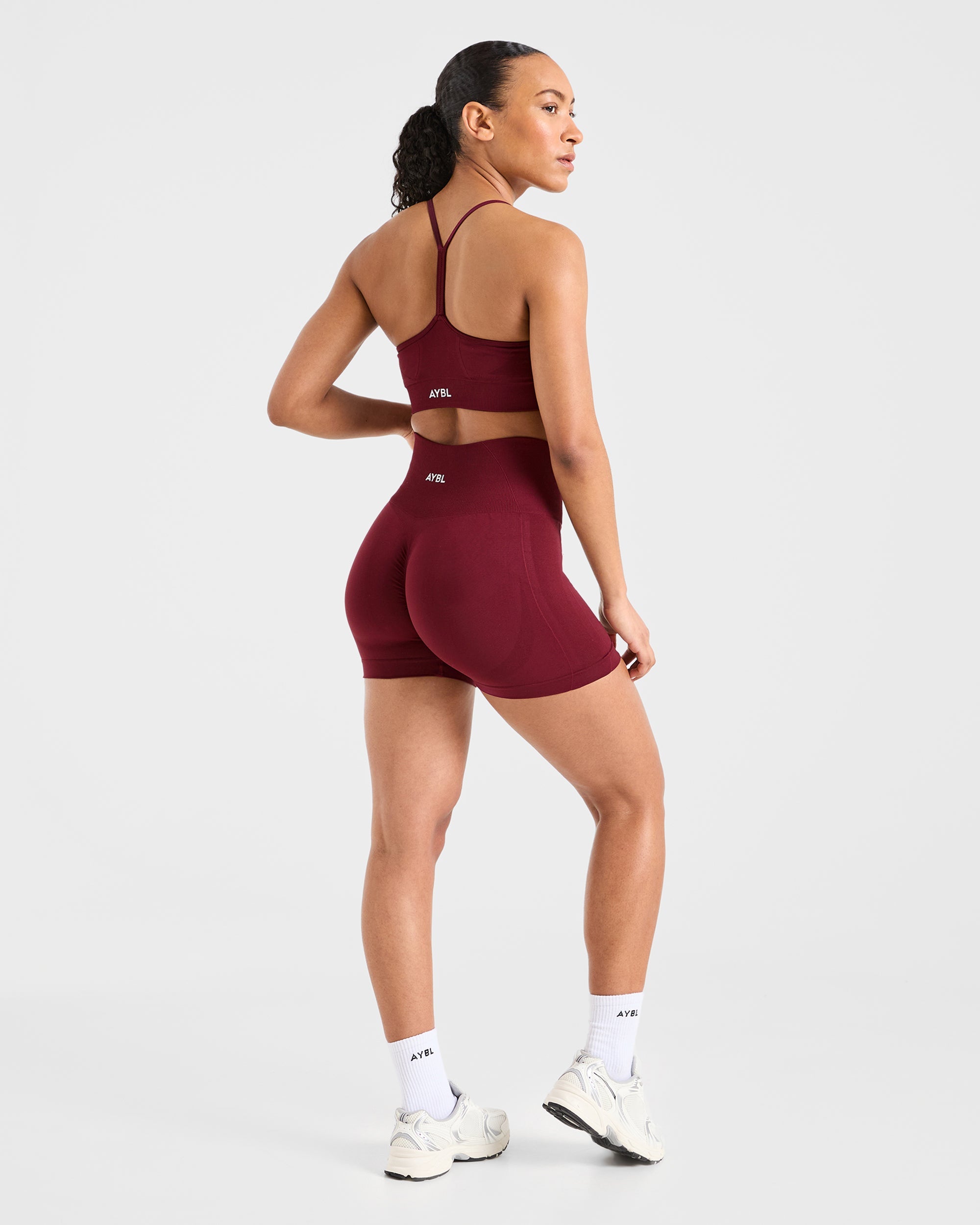 Empower Seamless Sports Bra - Red Wine