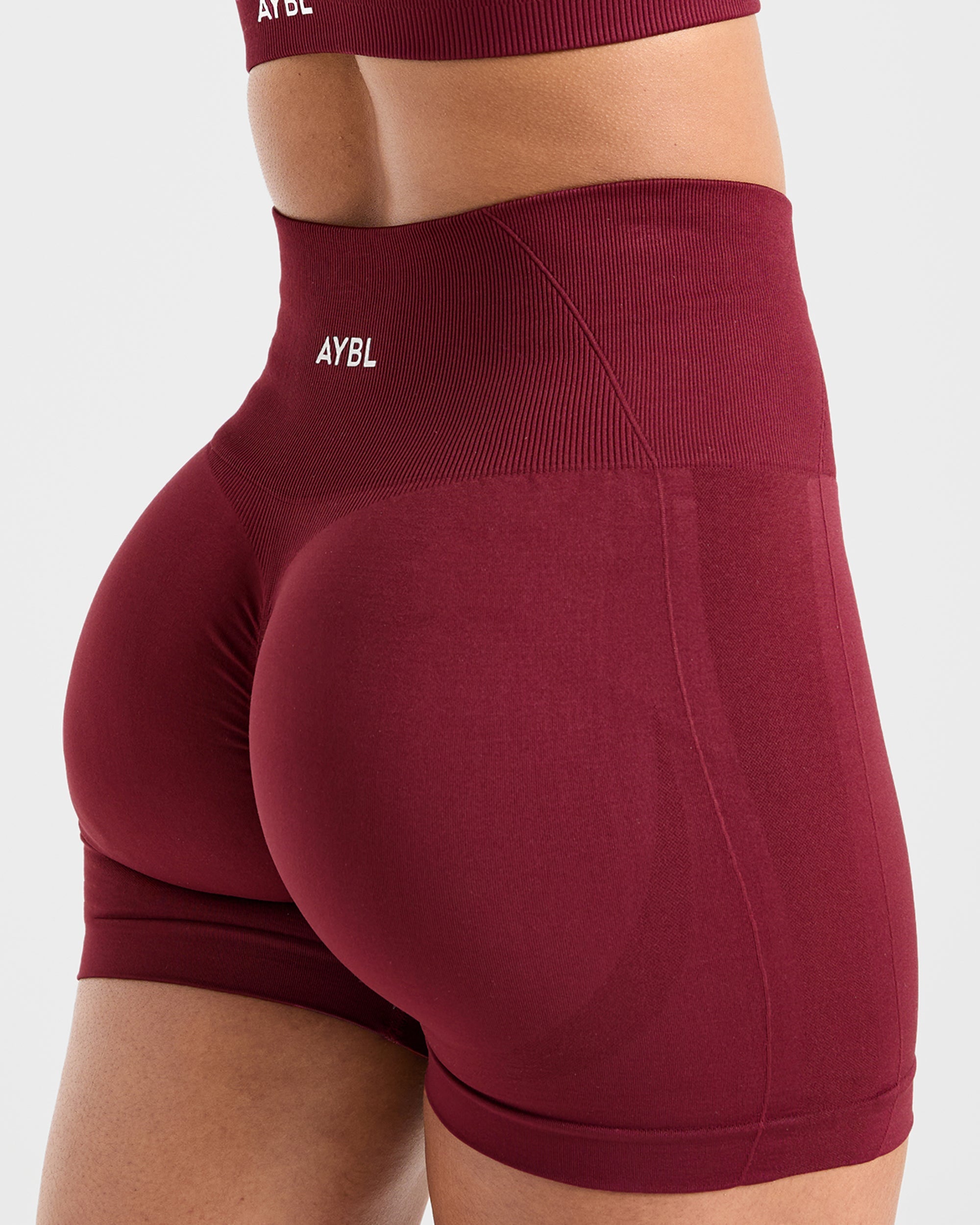 Empower Seamless Shorts - Red Wine