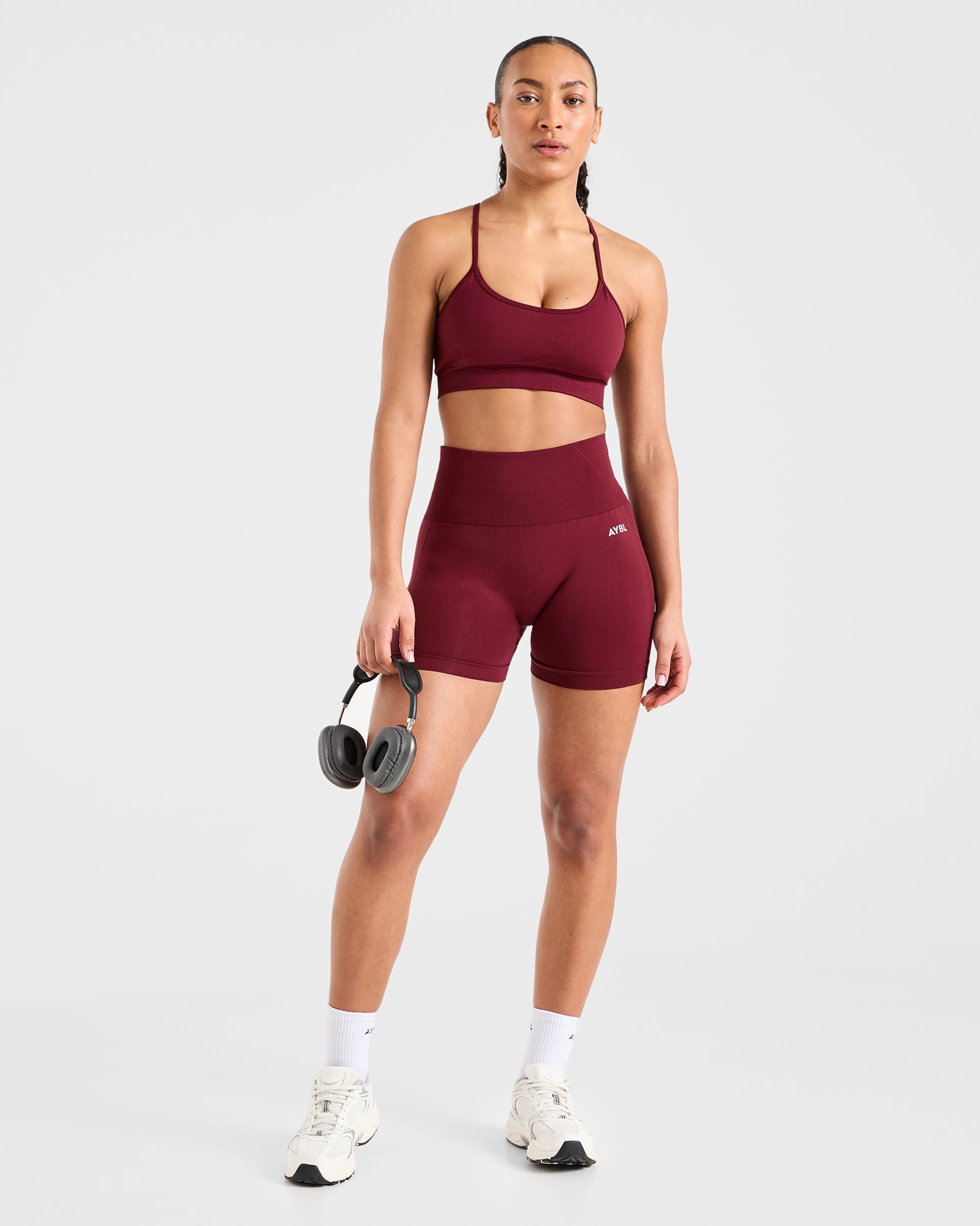 Empower Seamless Sports Bra - Red Wine