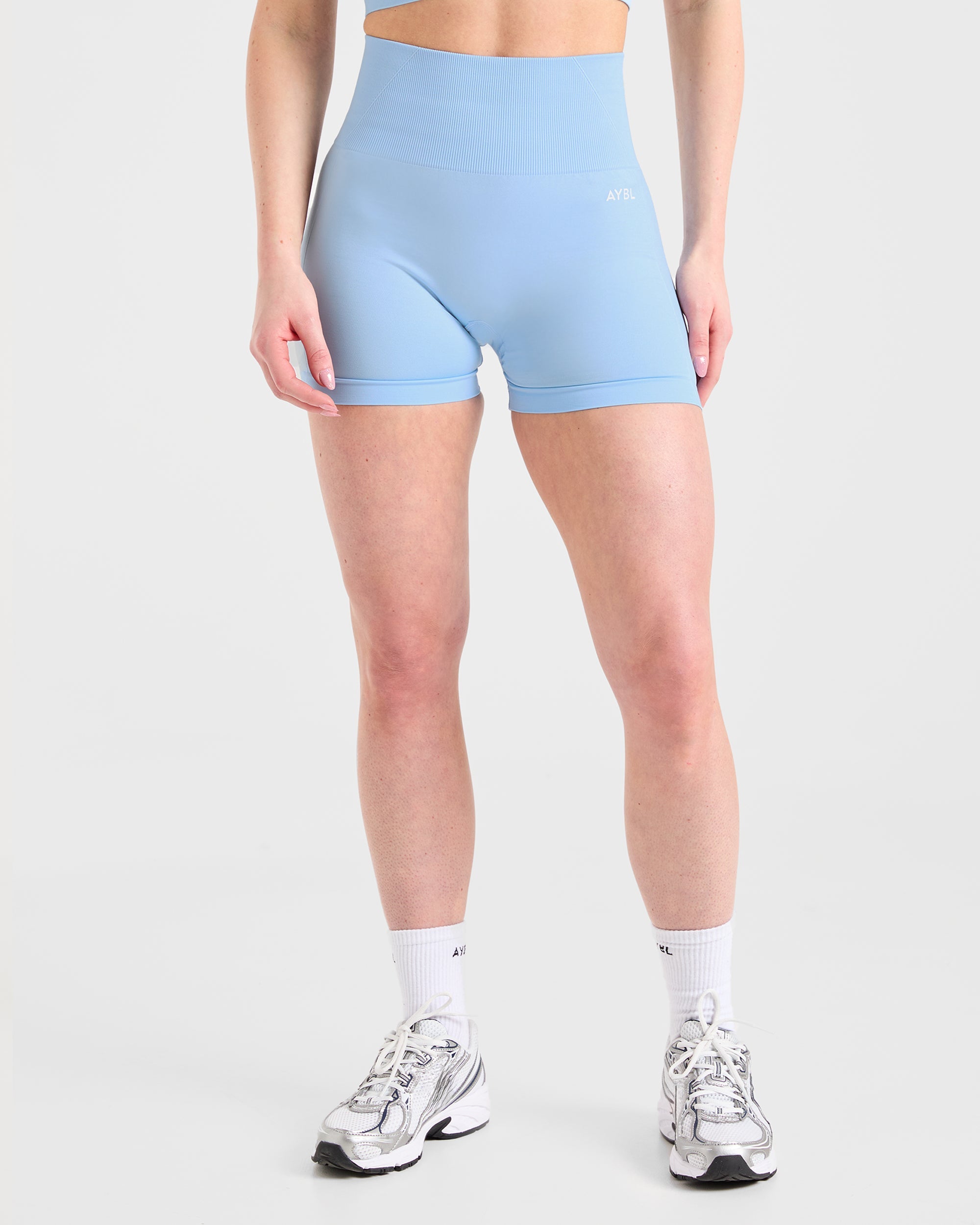 Empower Seamless Shorts - Sky Blue