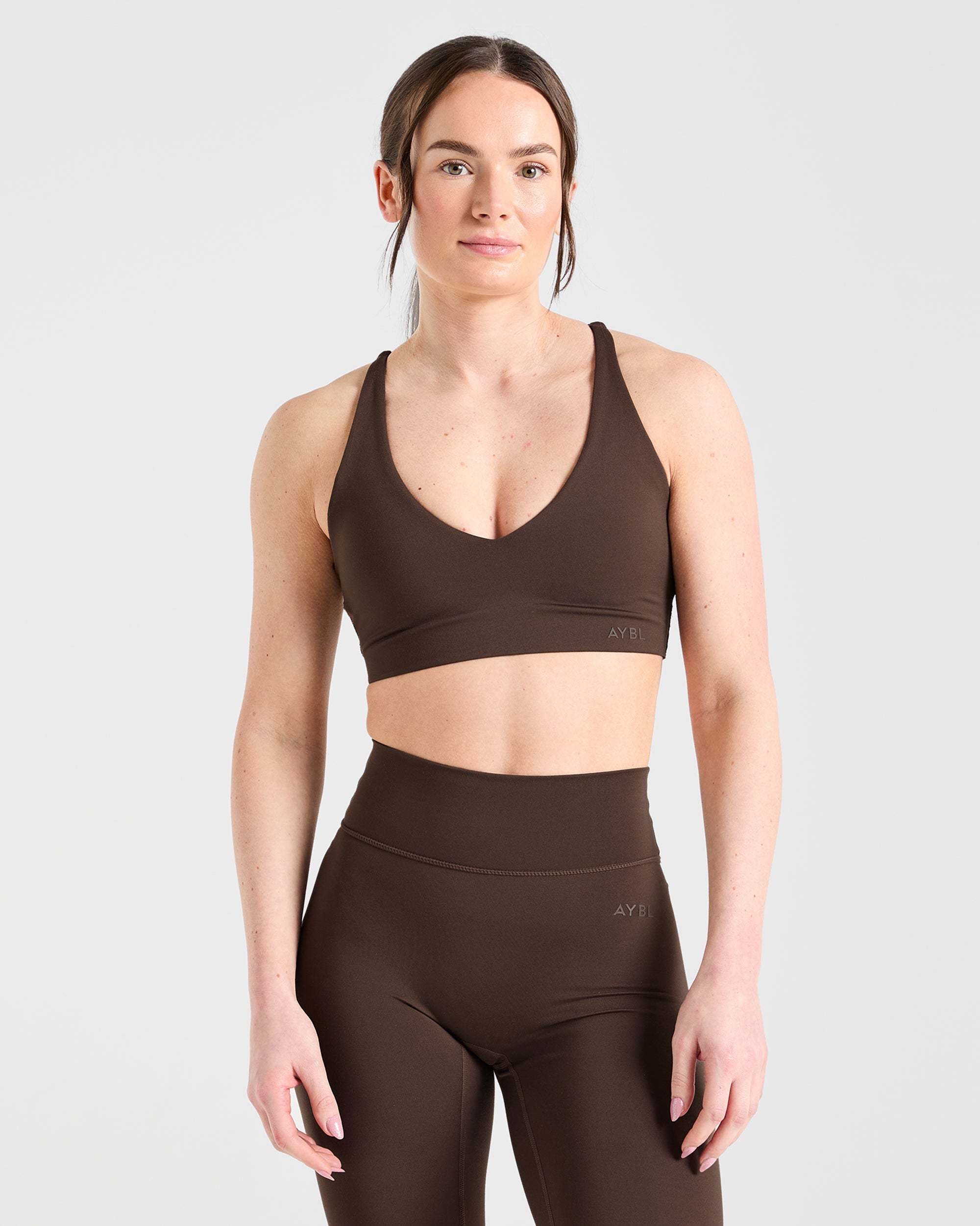 Staple Sports Bra - Brown