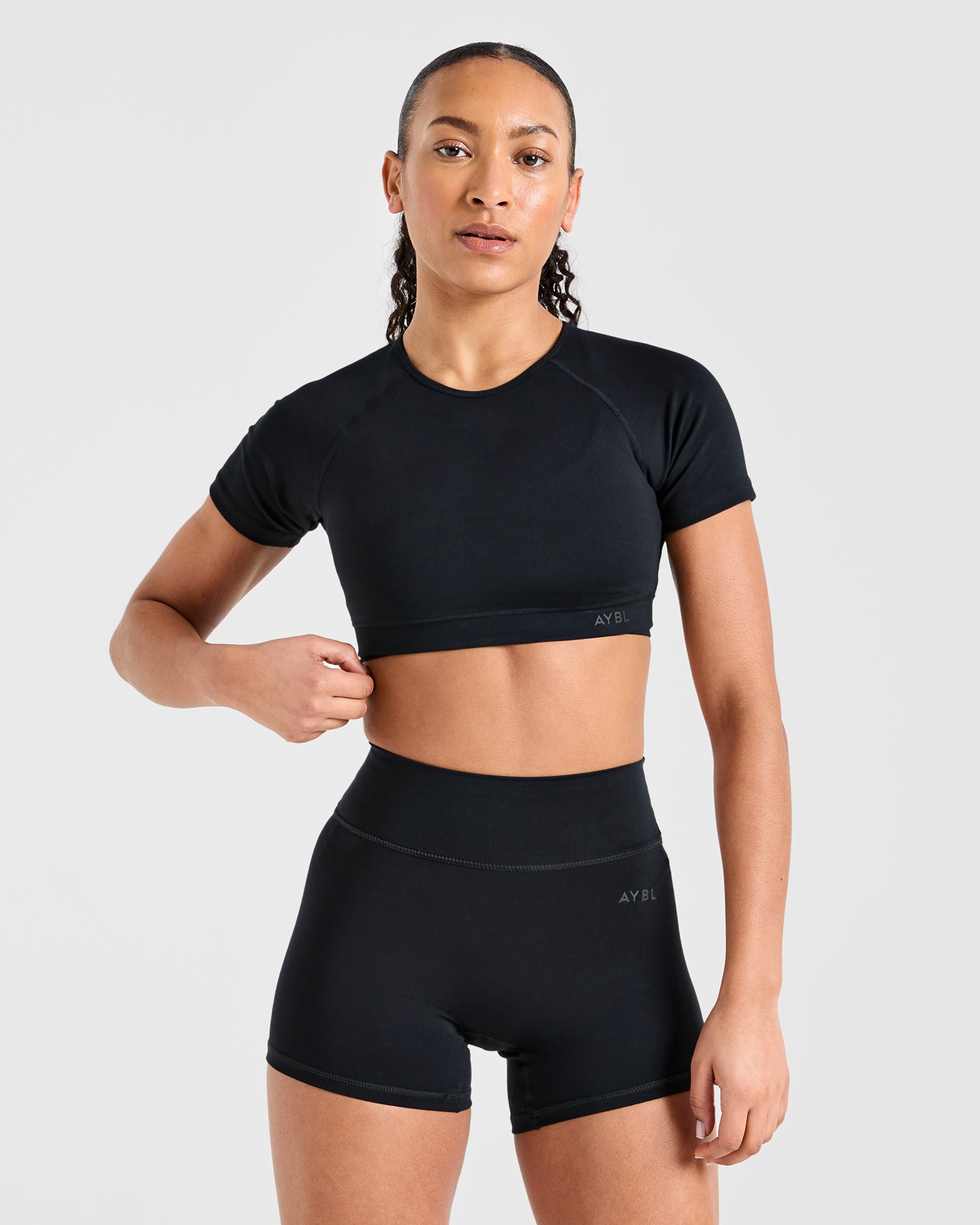 Staple Crop Top - Black