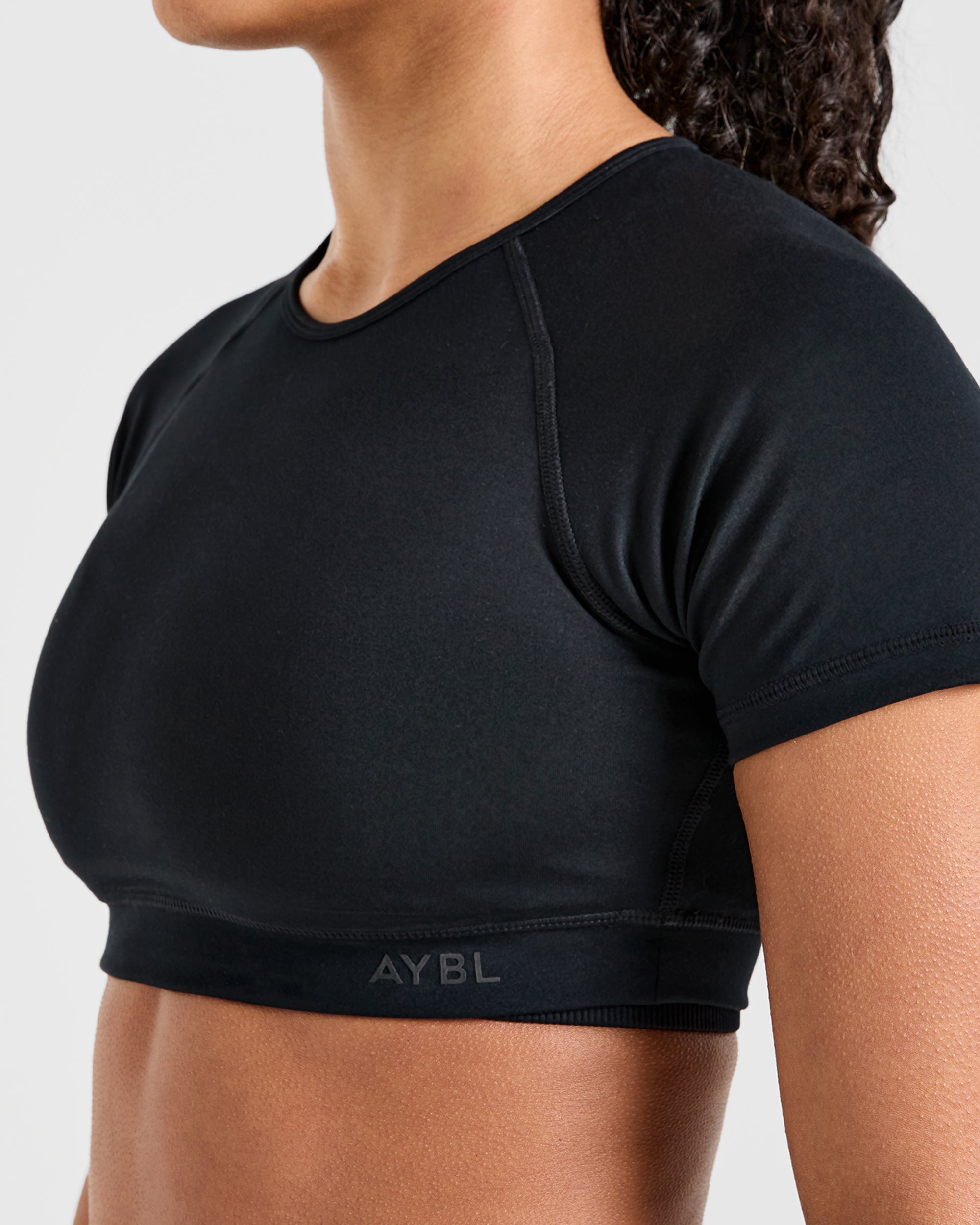 Staple Crop Top - Black