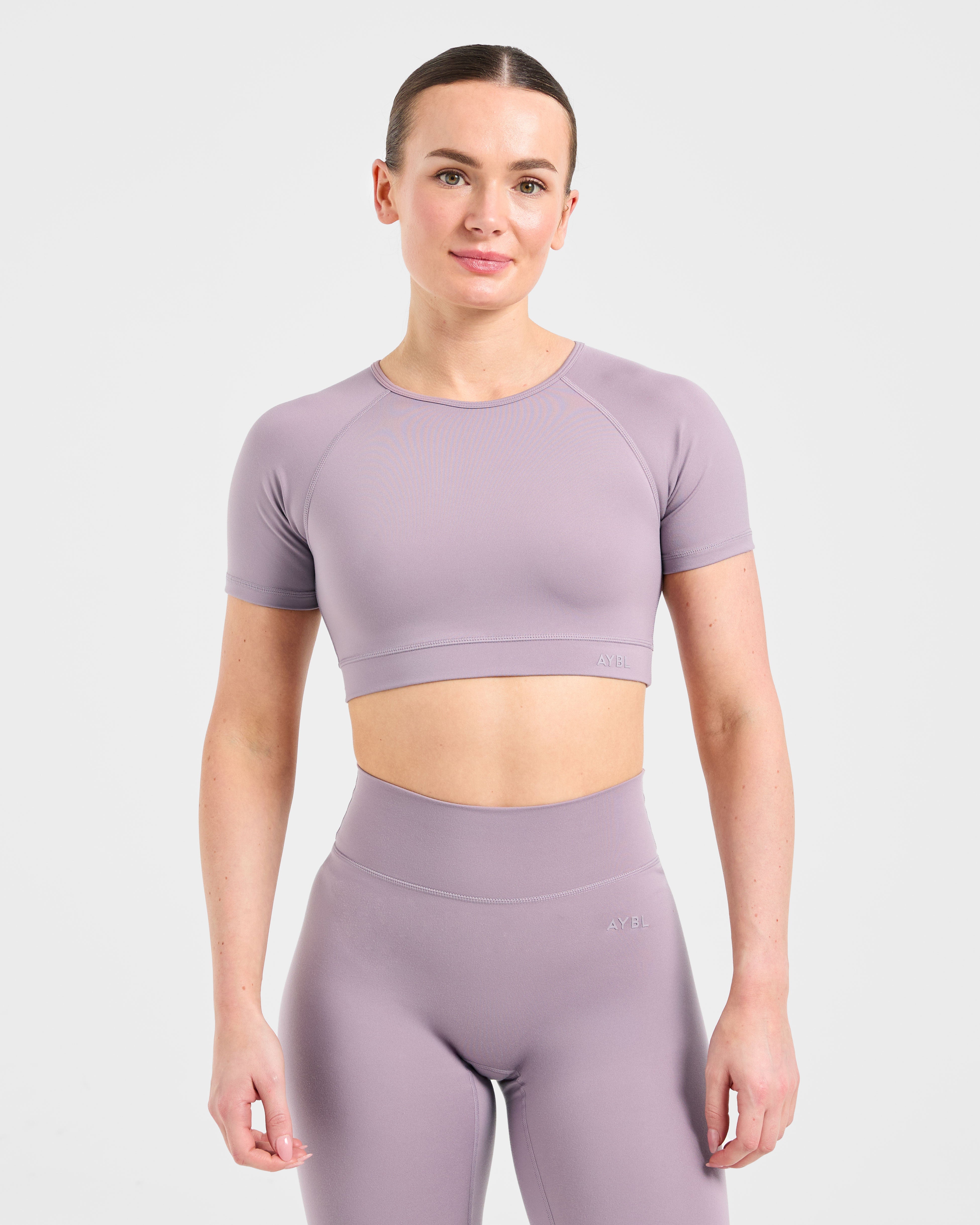 Staple Crop Top - Mauve Purple