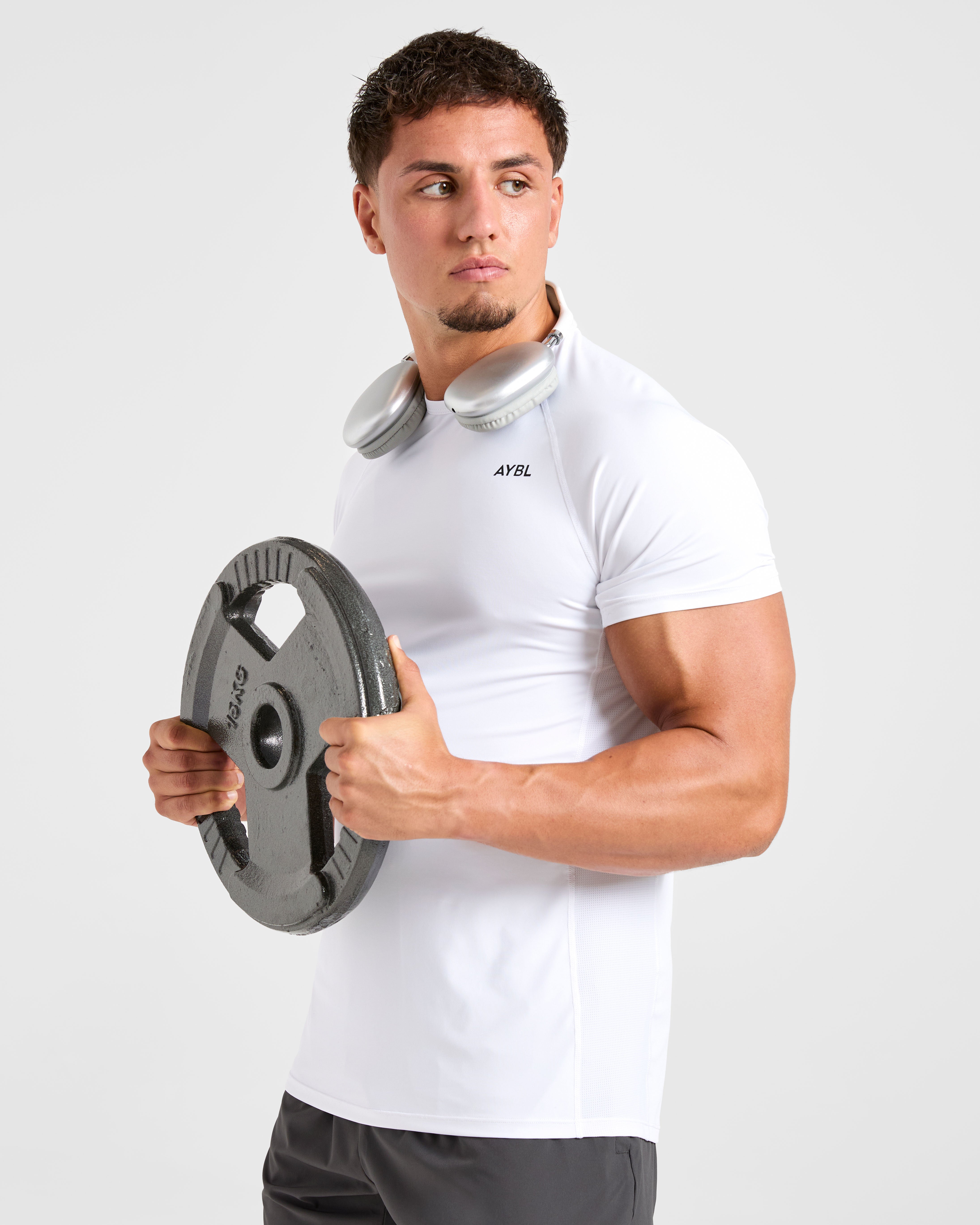 Compression Relaxed T Shirt - White