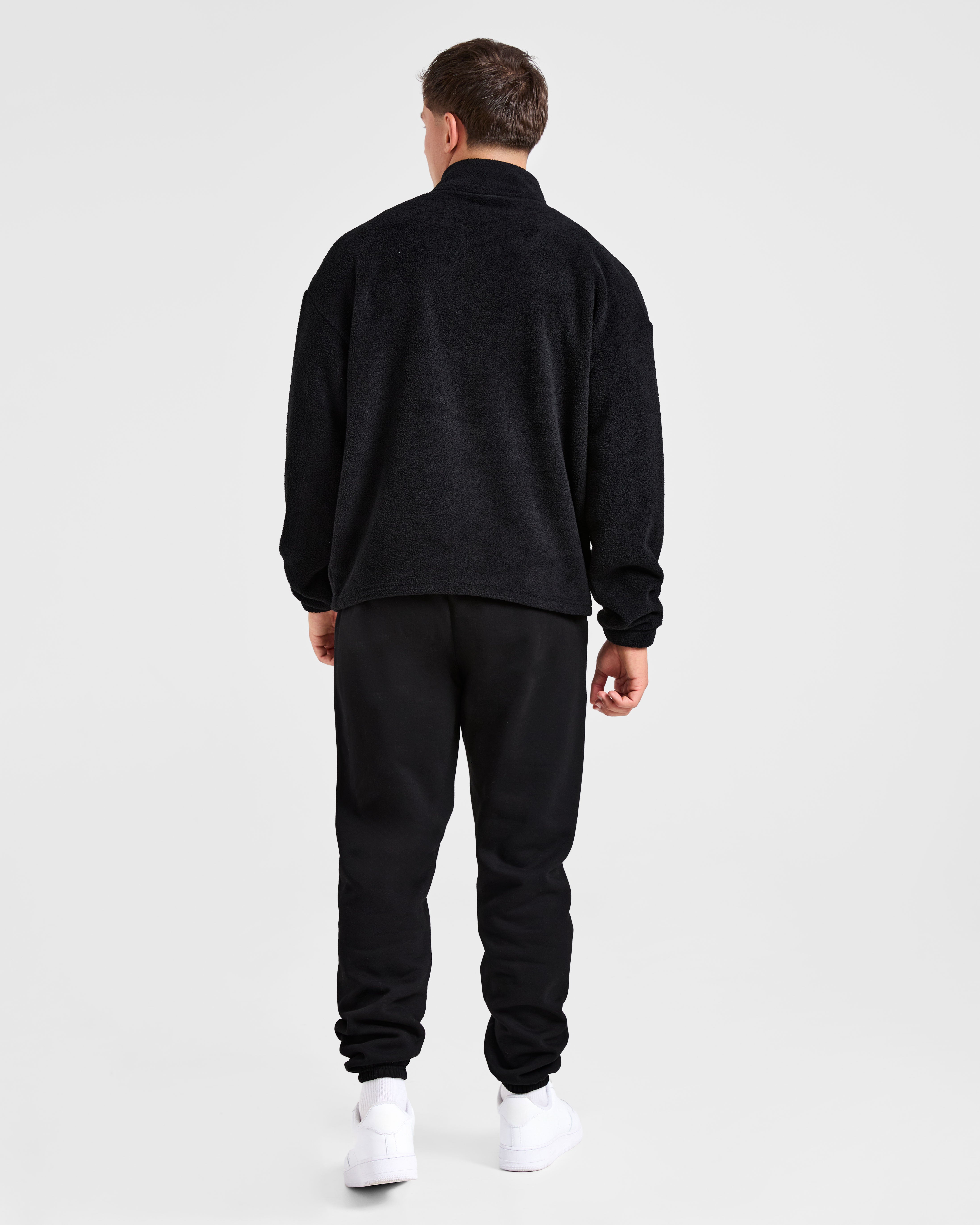 Essential 1/4 Zip Fleece - Black