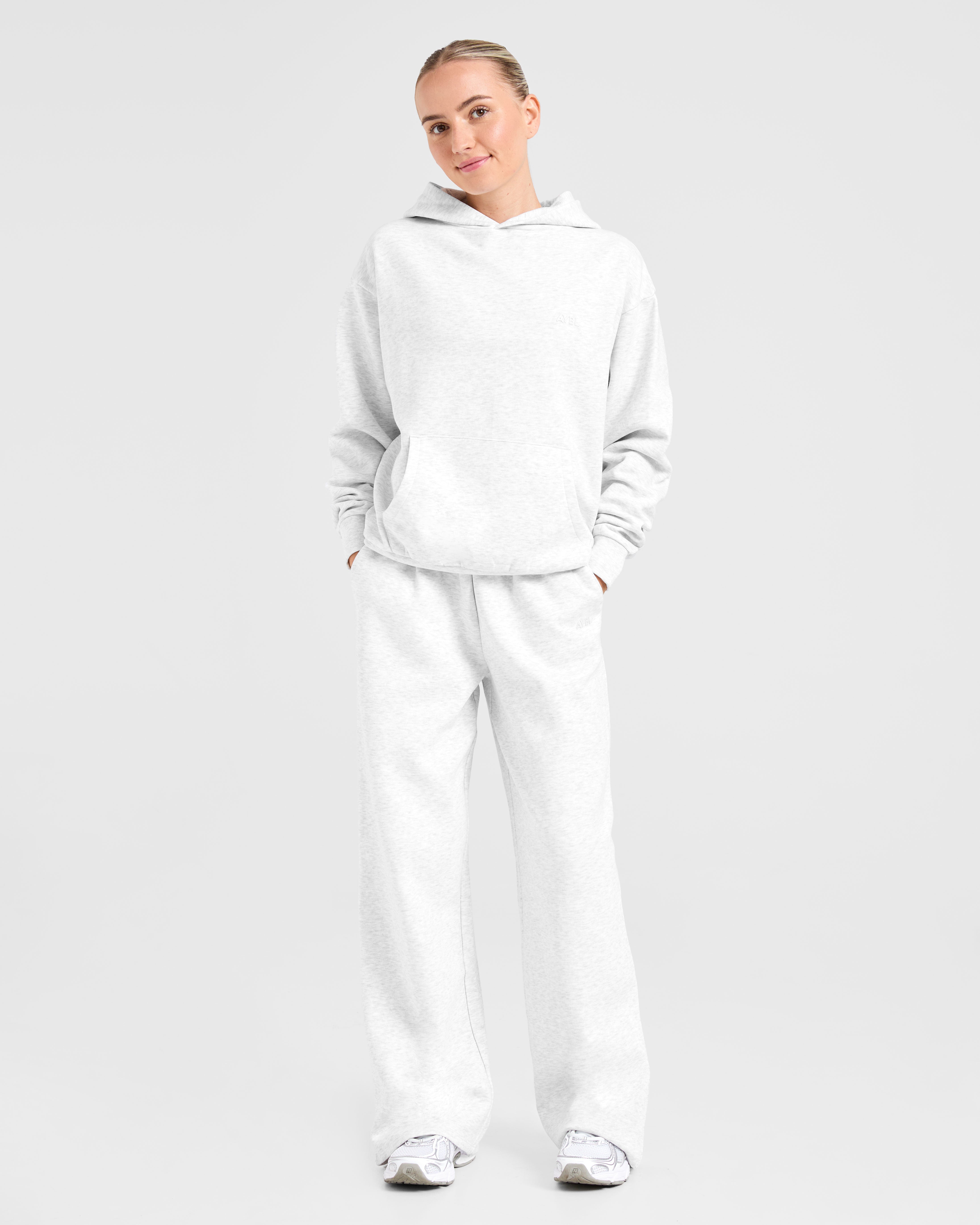 Lifestyle Oversized Straight Leg Joggers - Heather Grey