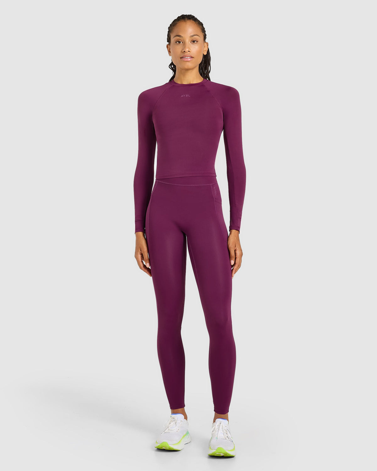 Run Pocket Leggings - Plum