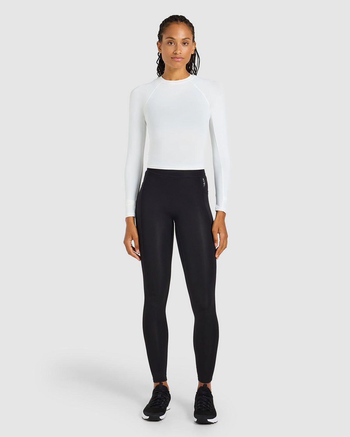 Run Long Sleeve Base Layer - White