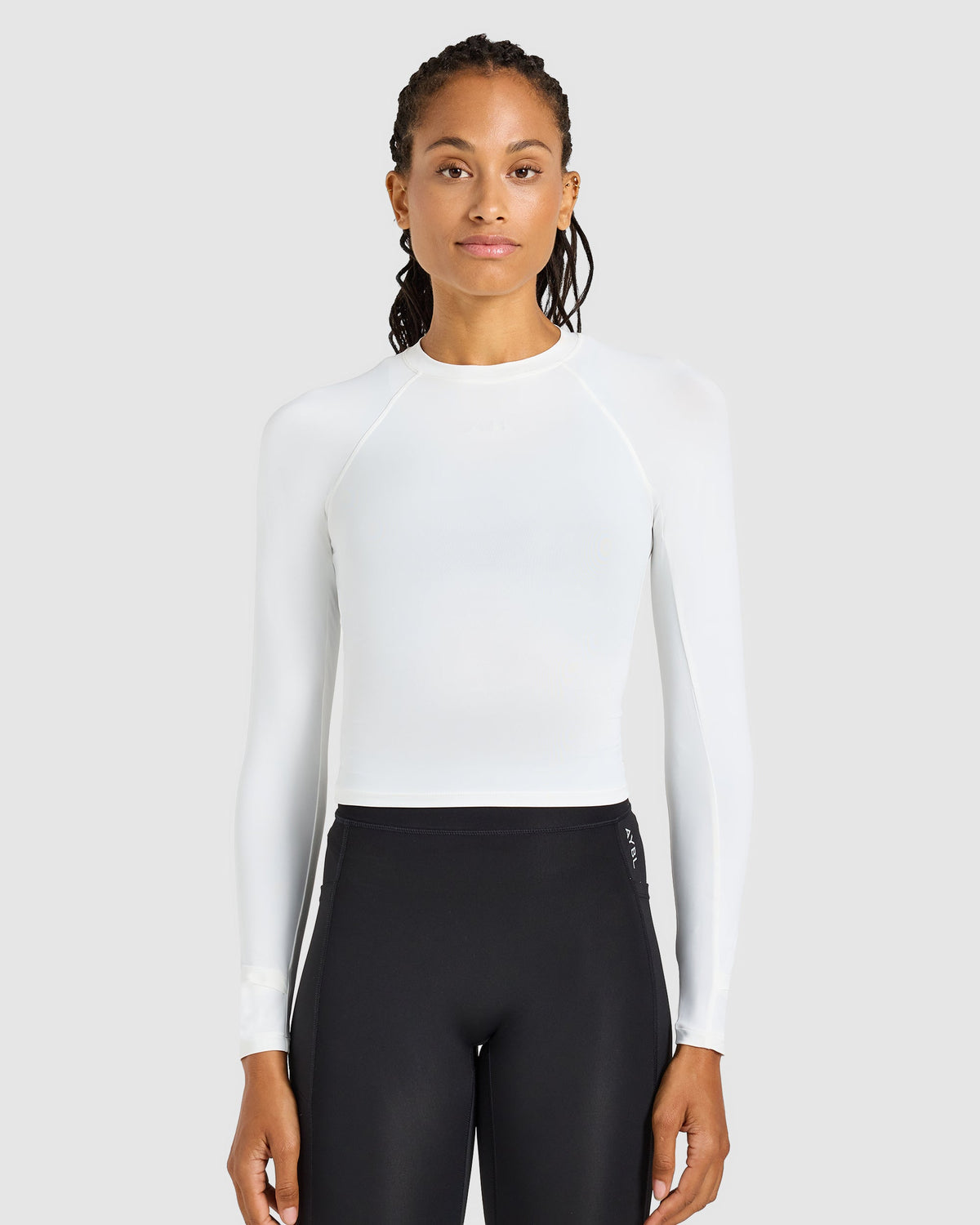 Run Long Sleeve Base Layer - White