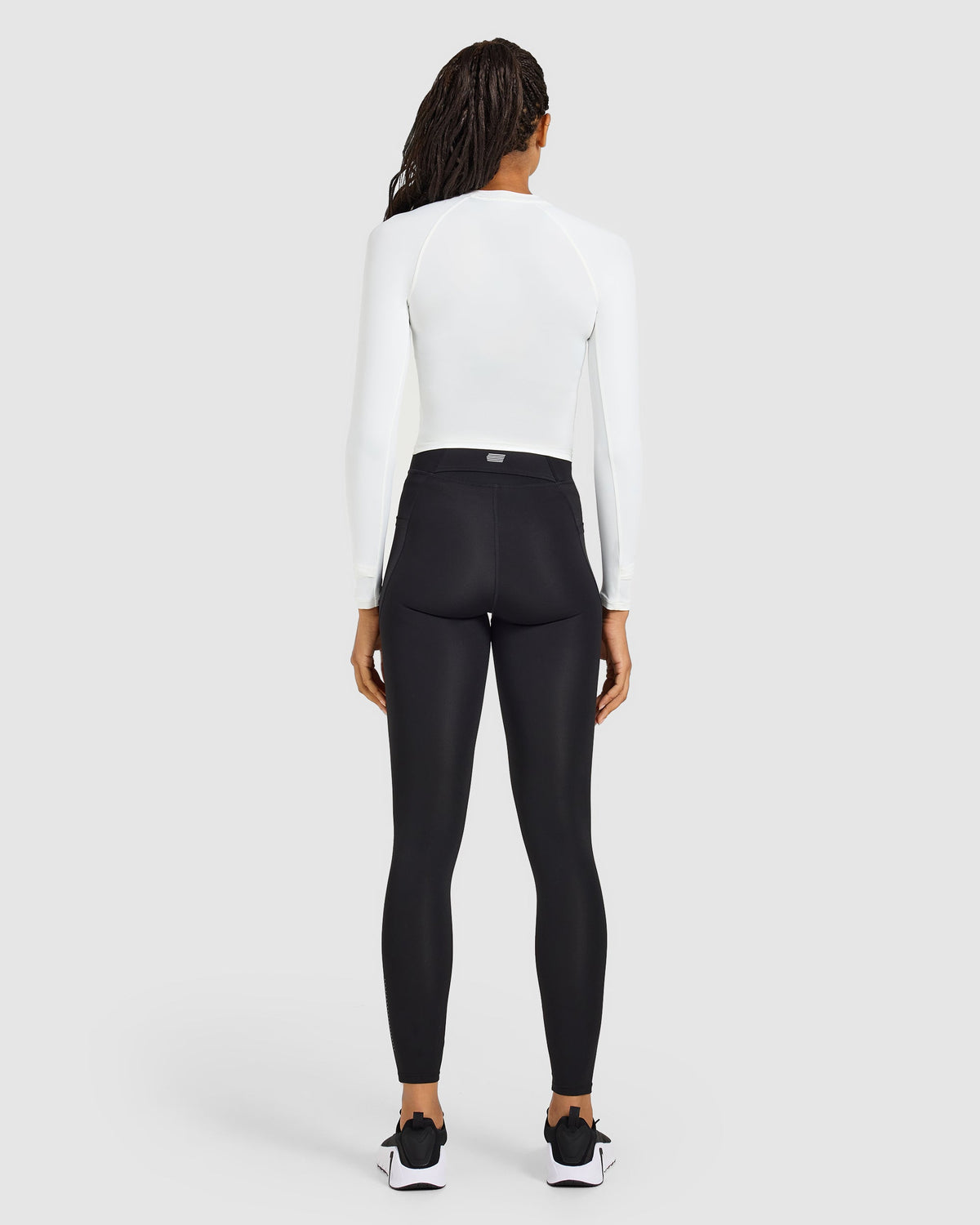 Run Long Sleeve Base Layer - White