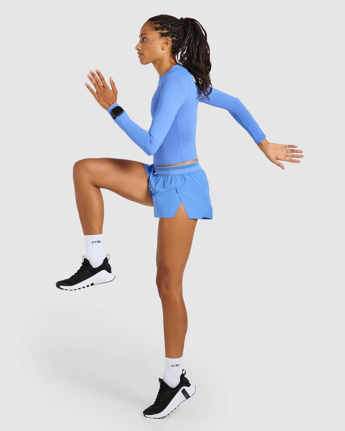 Run Long Sleeve Base Layer - Cornflower Blue
