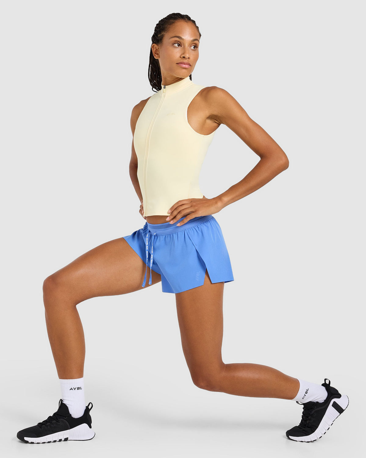 Run Low Rise 3" Shorts - Cornflower Blue