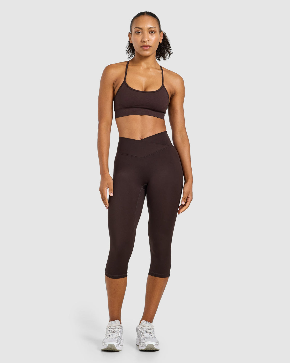 Sculpt Wrap Capri - Cocoa Brown