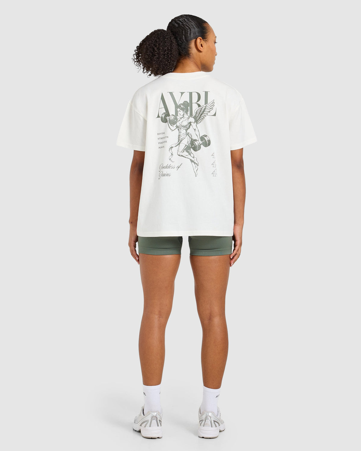 Goddess Of Gains Oversized T Shirt - Off White