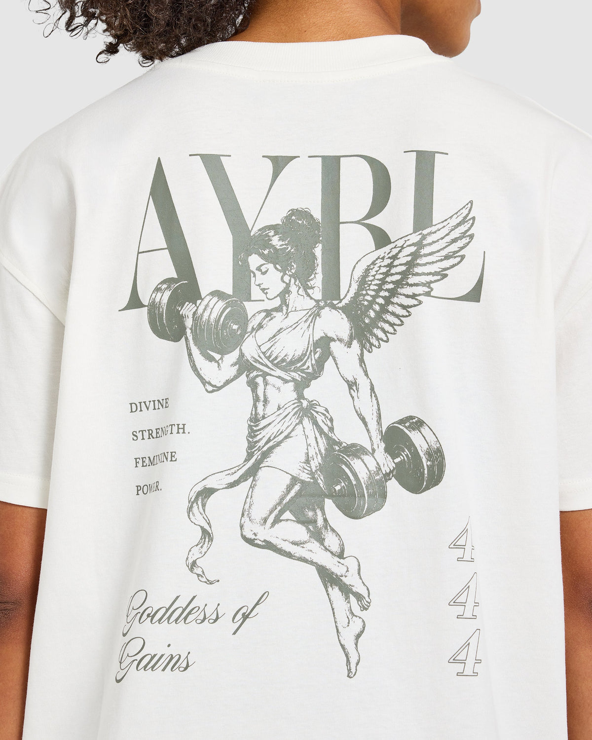 Goddess Of Gains Oversized T Shirt - Off White