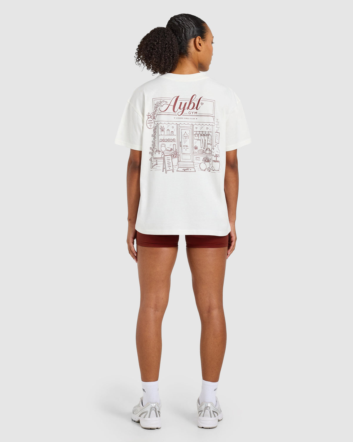 AYBL Gym Oversized T Shirt - Off White