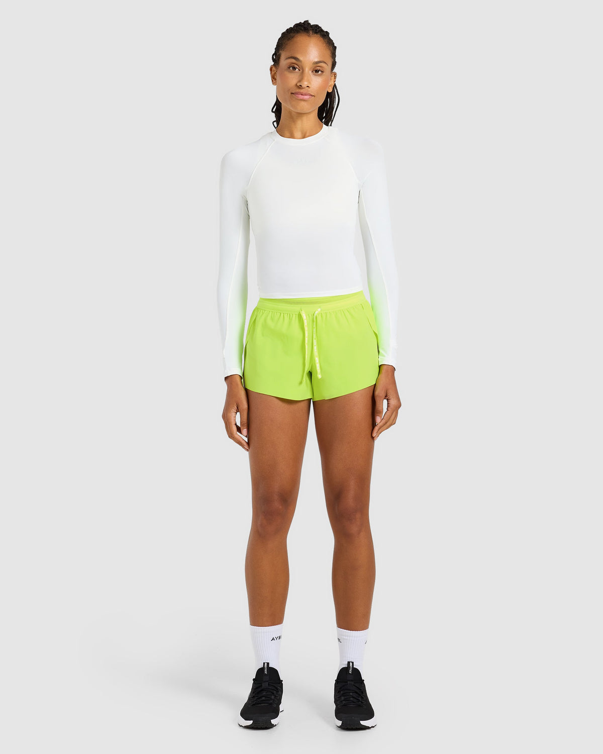 Run Low Rise 3" Shorts - Neon Yellow
