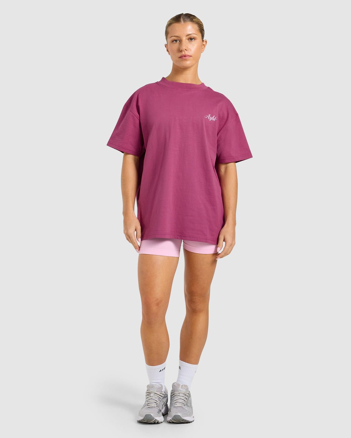 AYBL Gym Oversized T Shirt - Dusty Rose