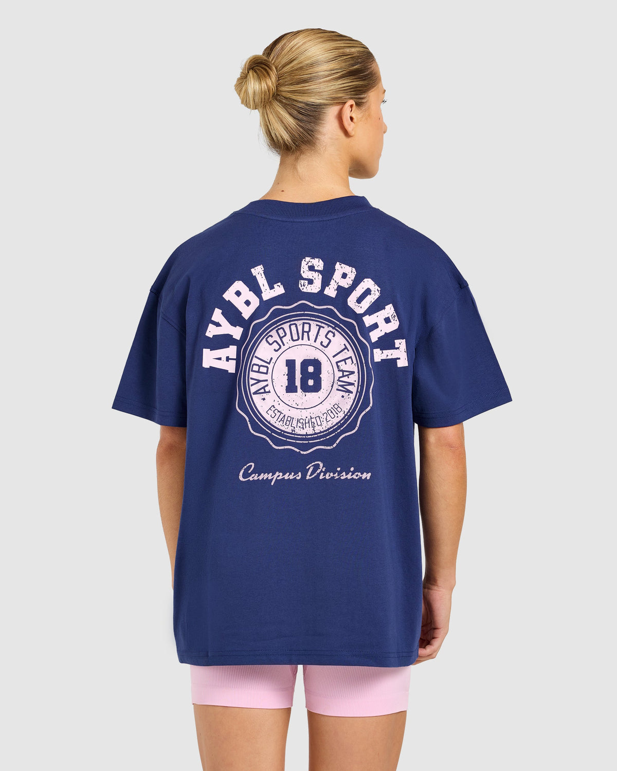 AYBL Campus Division Oversized T Shirt - Storm Blue