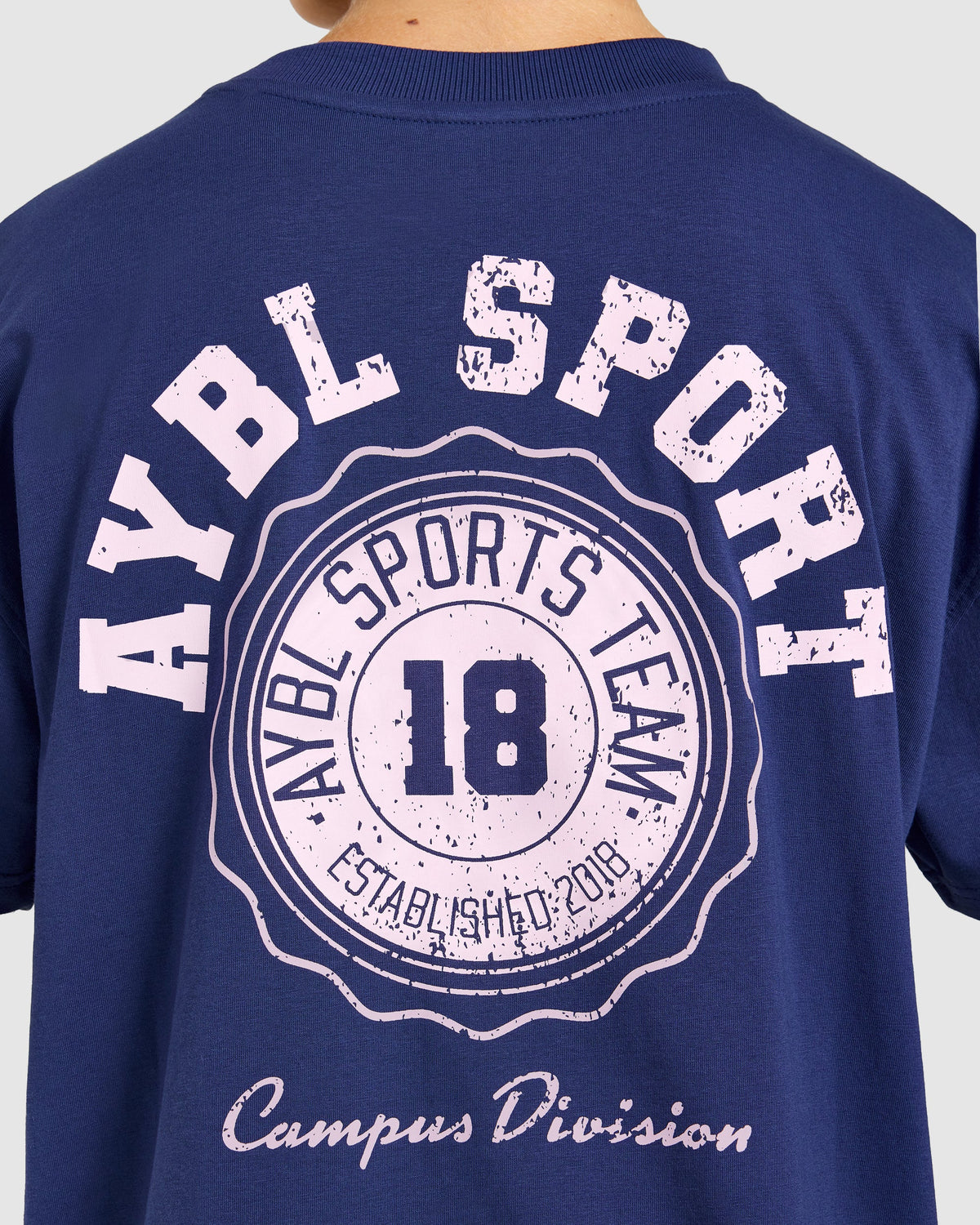 AYBL Campus Division Oversized T Shirt - Storm Blue
