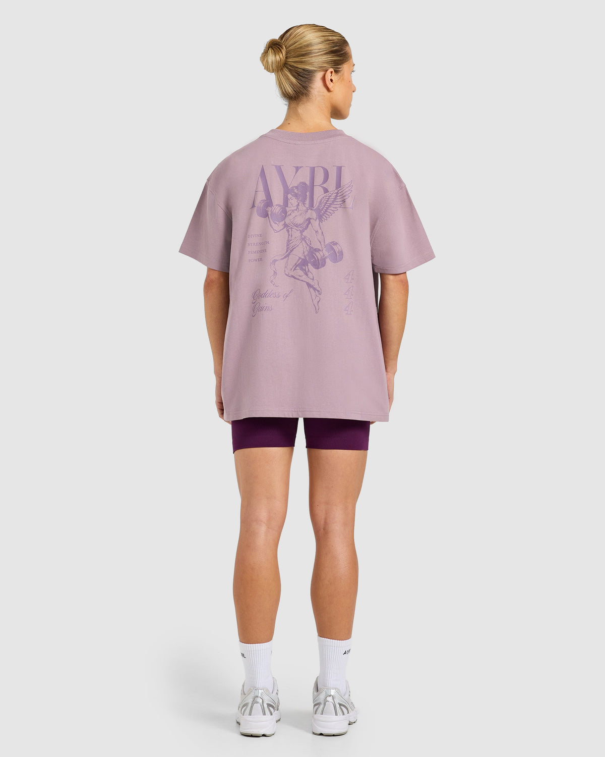 Goddess Of Gains Oversized T Shirt - Dusty Mauve