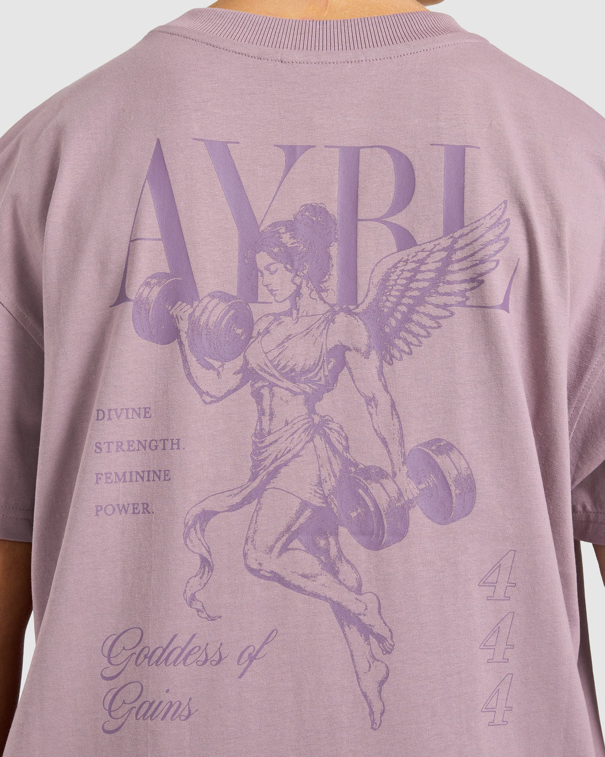 Goddess Of Gains Oversized T Shirt - Dusty Mauve