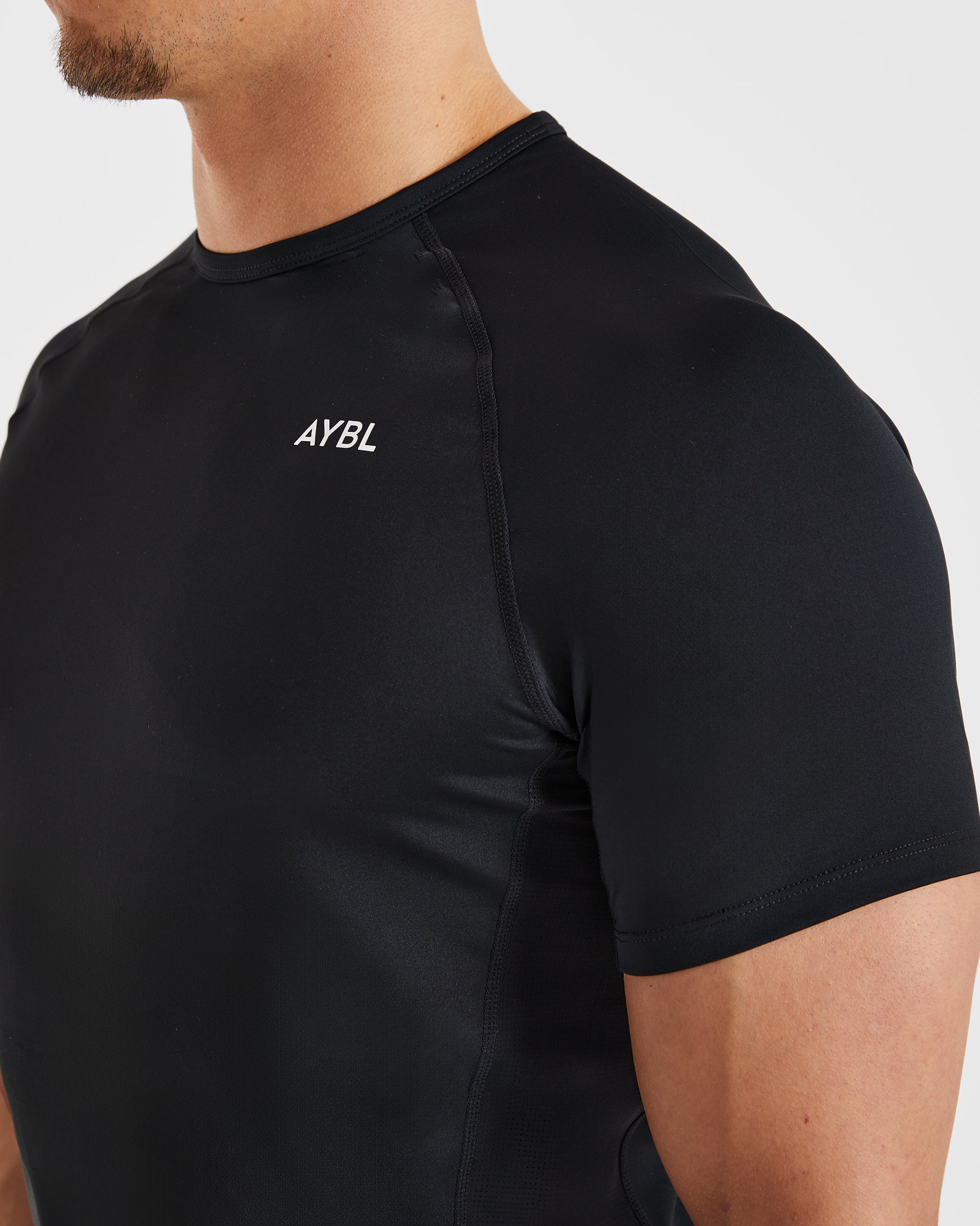 Compression Relaxed T Shirt - Black