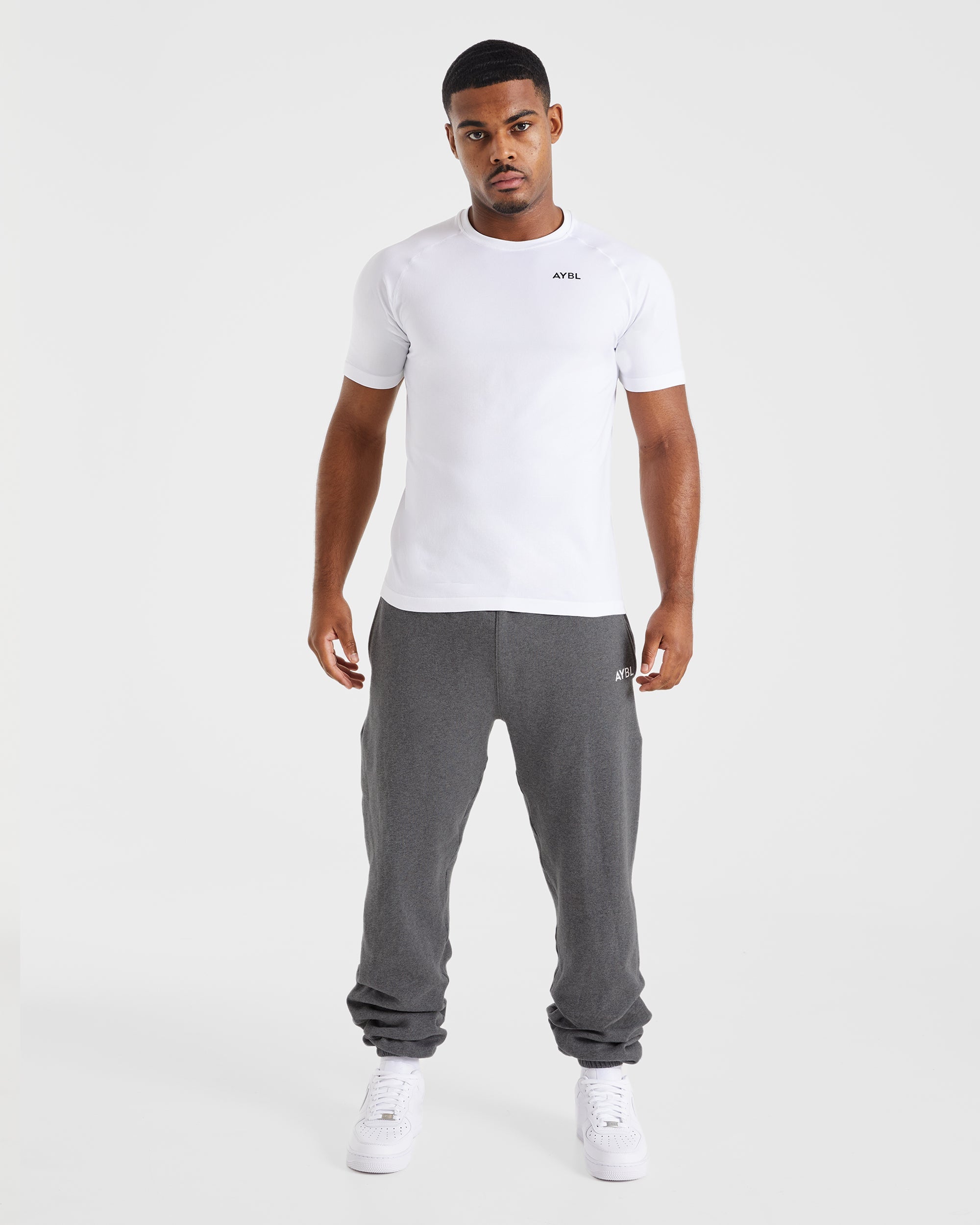 Essential Oversize-Jogginghose – Anthrazit meliert