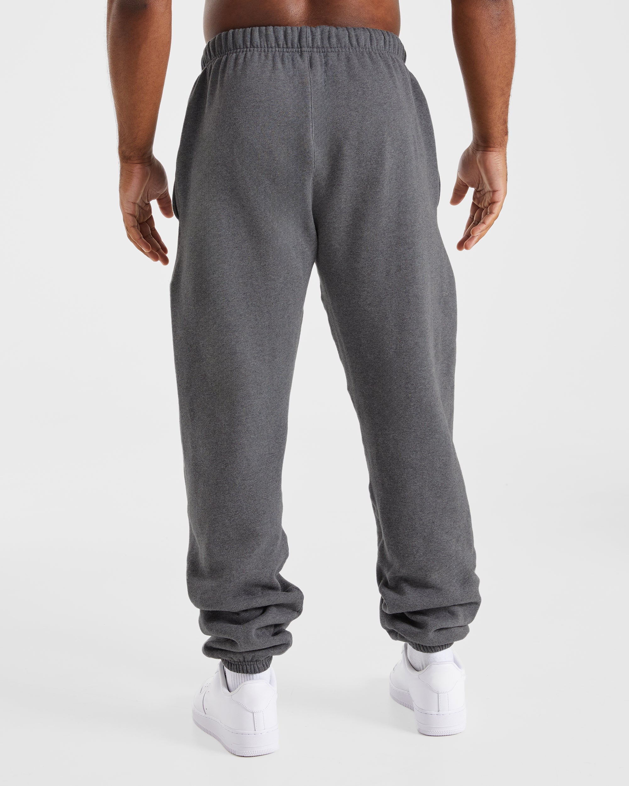 Essential Oversized Joggers - Charcoal Marl