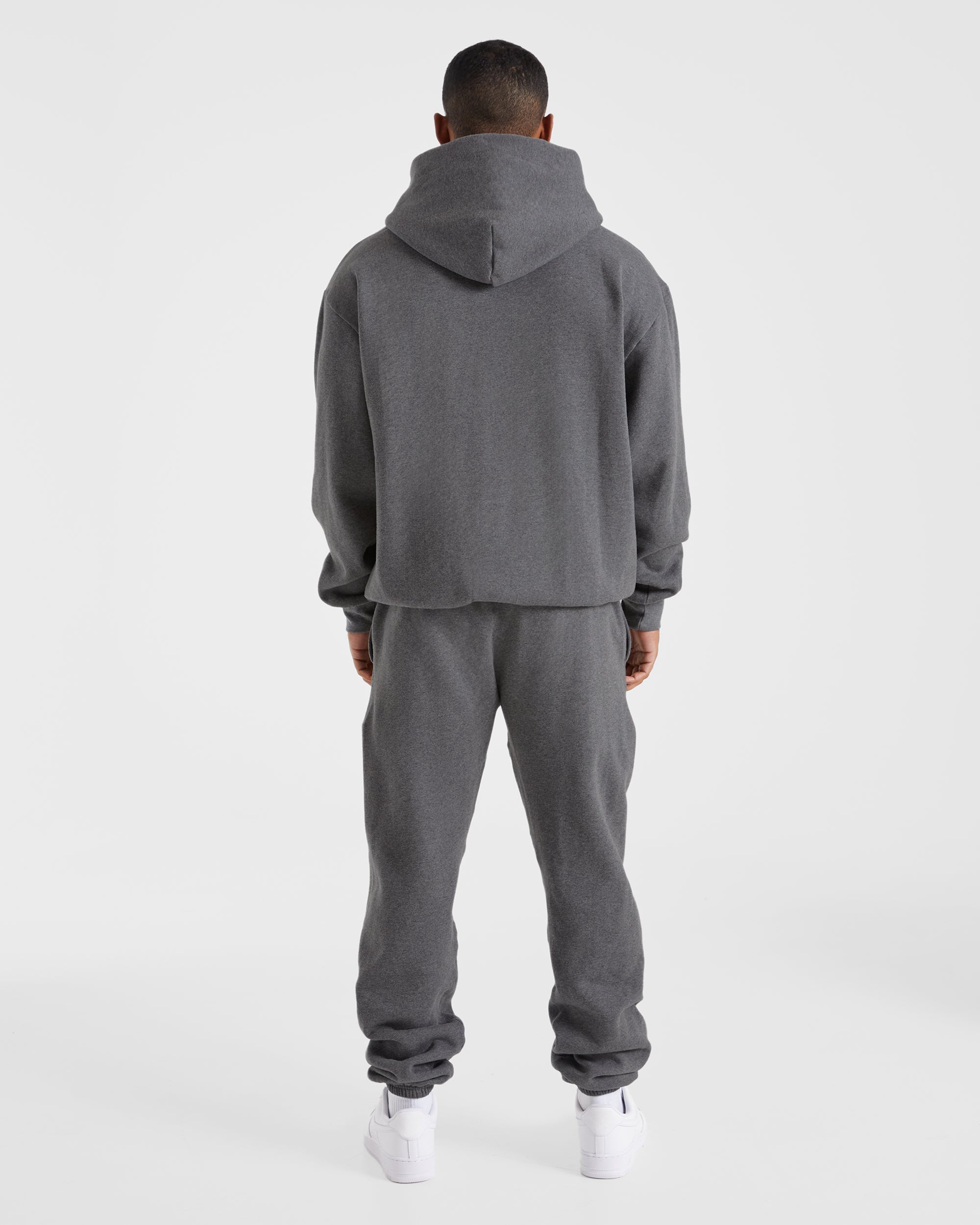 Essential Oversized Hoodie - Charcoal Marl