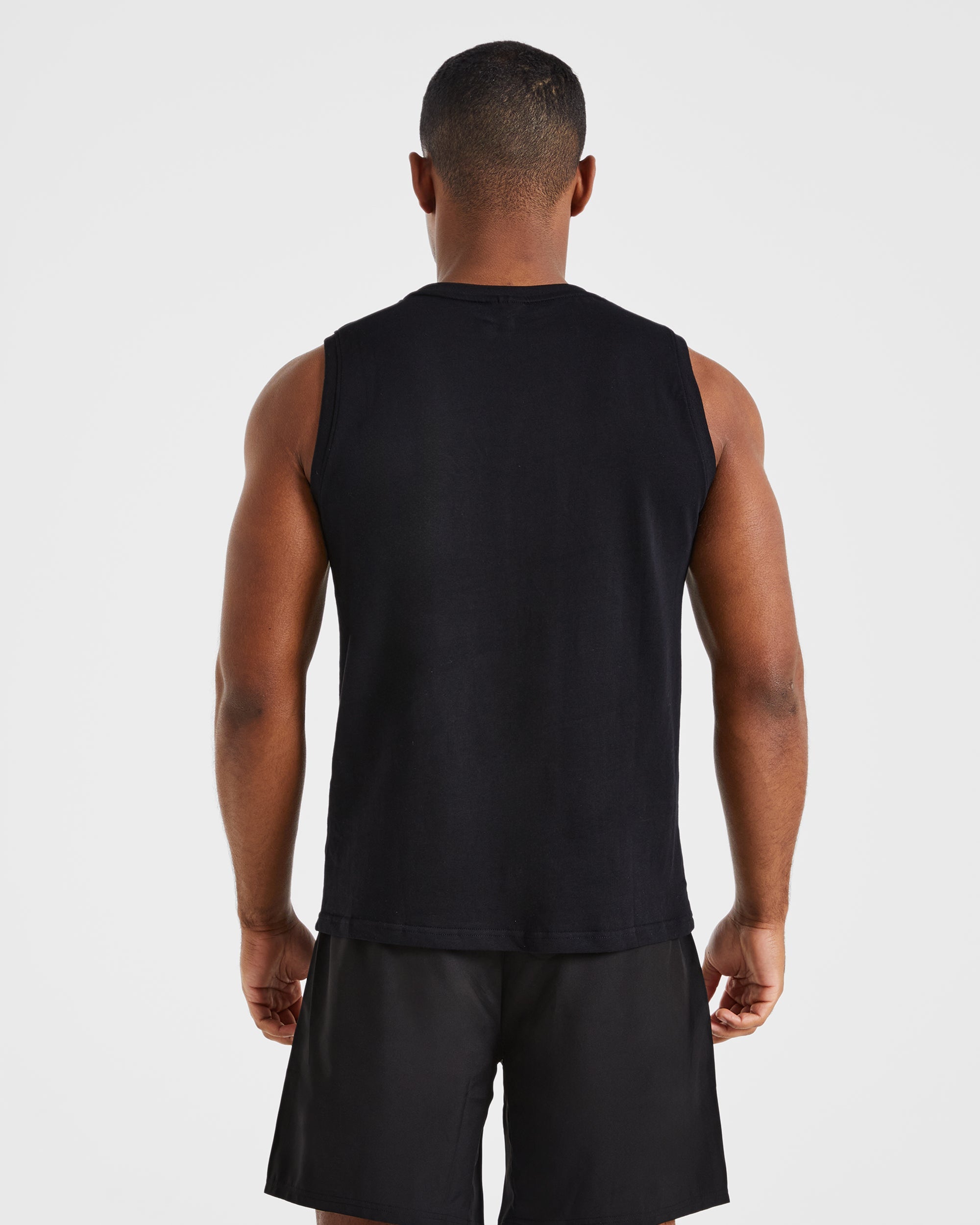 Essential-Tanktop – Schwarz