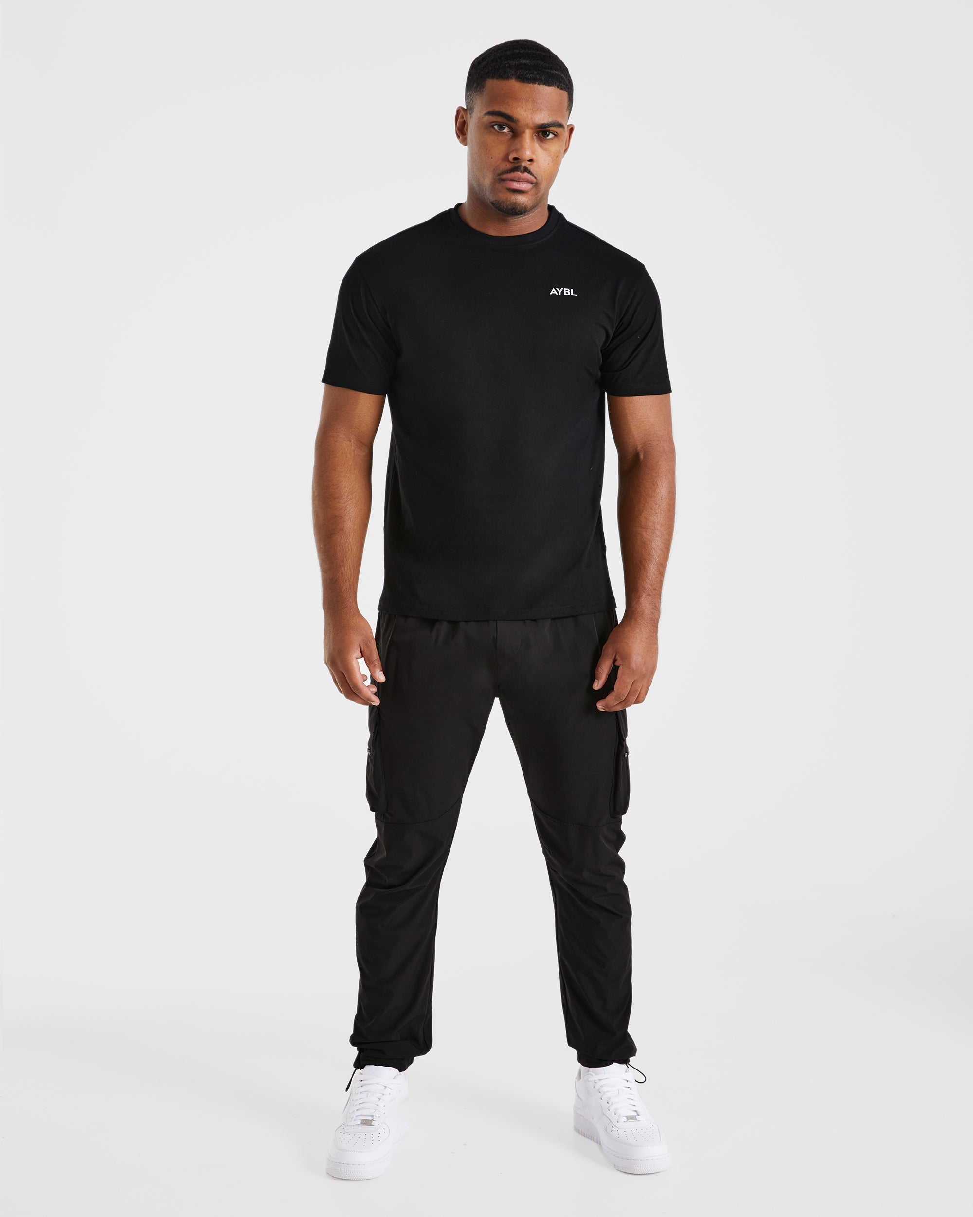 Pantalon cargo sport - Noir