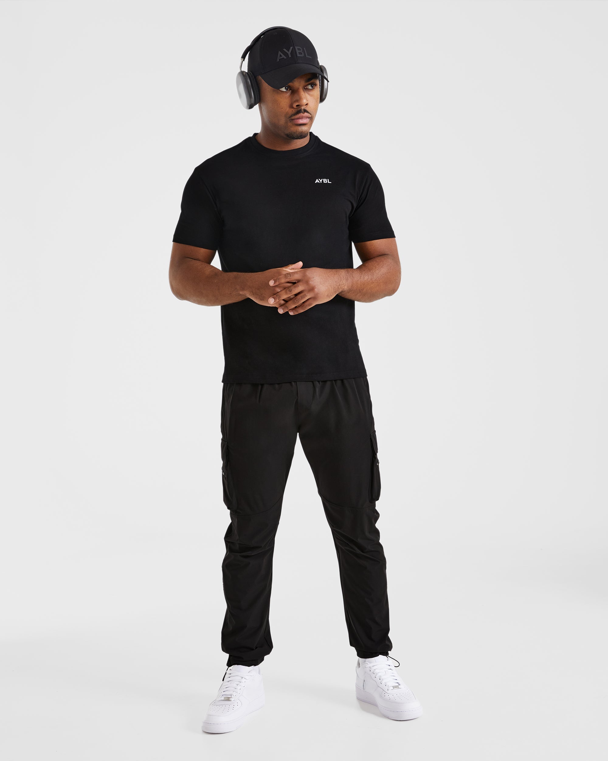 Pantalon cargo sport - Noir