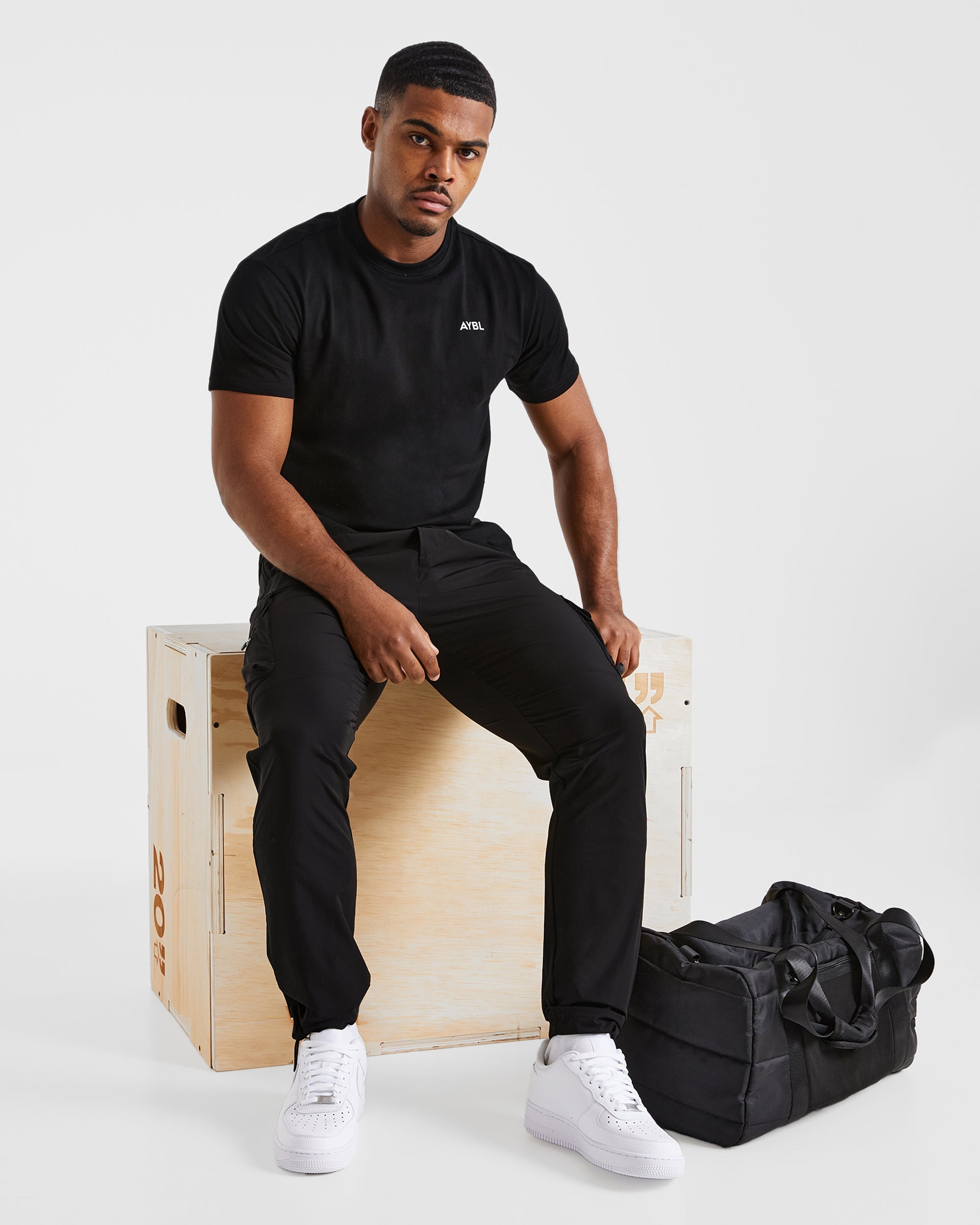 Pantalon cargo sport - Noir