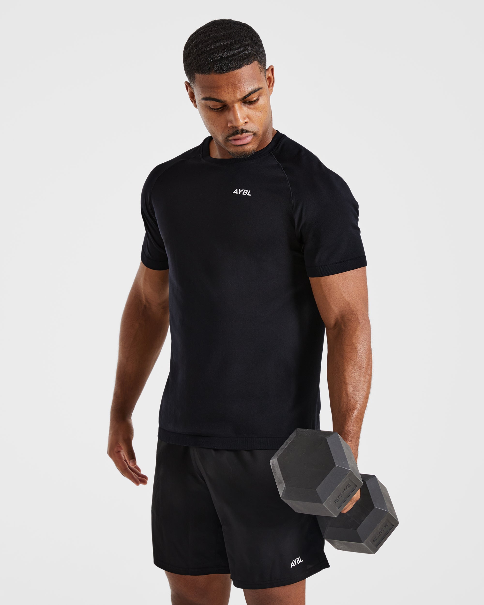 Ascend Seamless T Shirt - Black