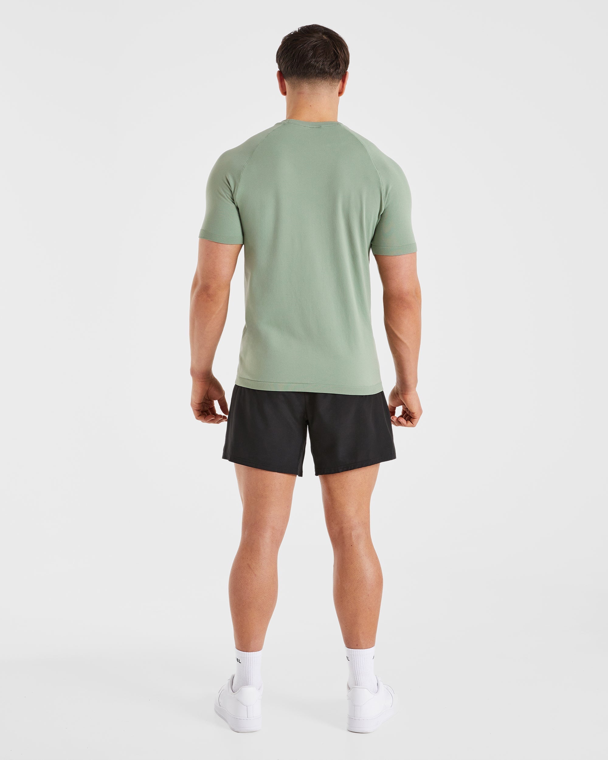 Ascend Seamless T Shirt - Olive Green